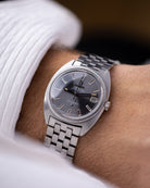 Vintage Omega Constellation Watch, C - Shape Case, Ref. 168017, Grey Dial Date, Cal. 564 c.1970 - DuMarko