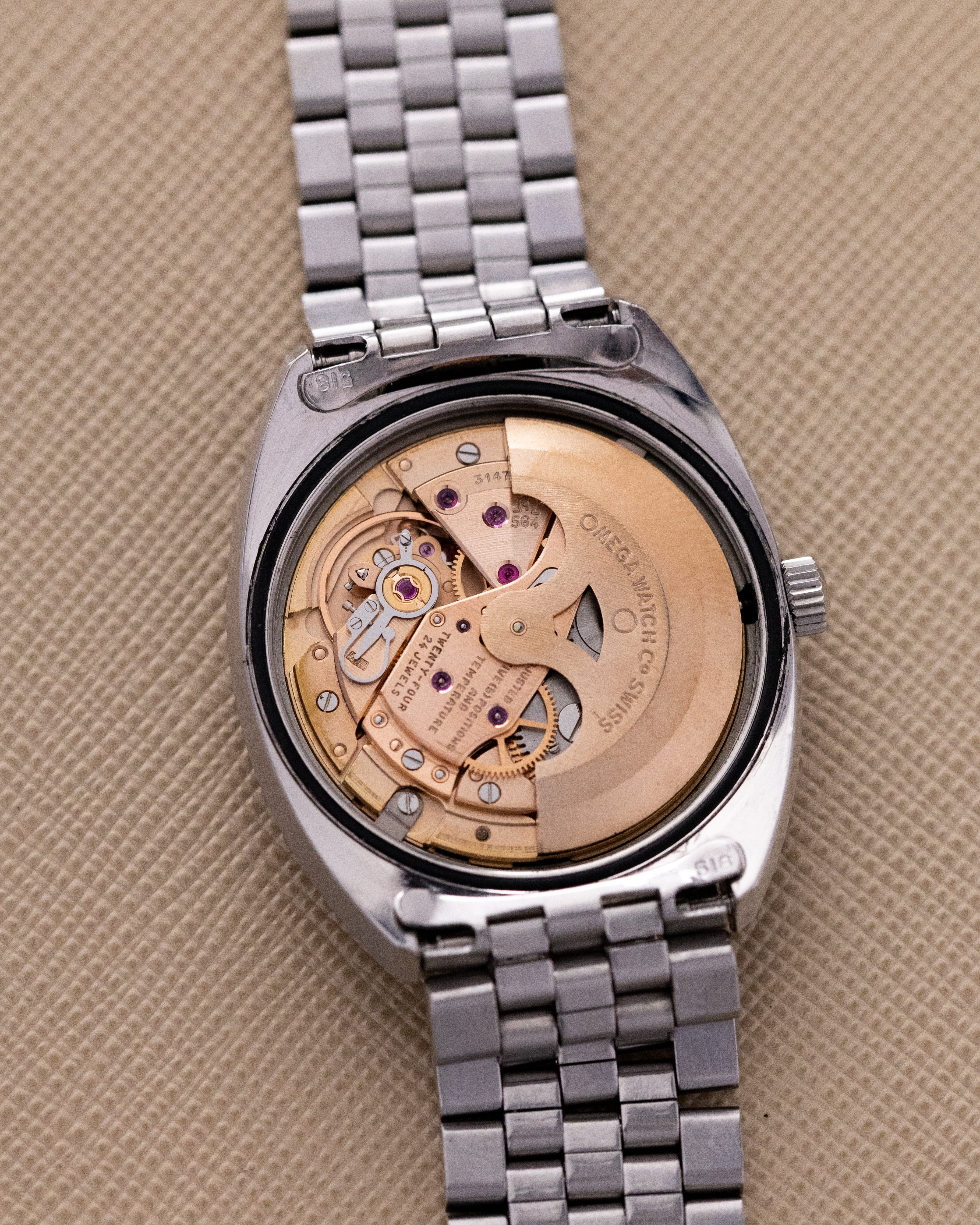 Vintage Omega Constellation Watch, C - Shape Case, Ref. 168017, Grey Dial Date, Cal. 564 c.1970 - DuMarko