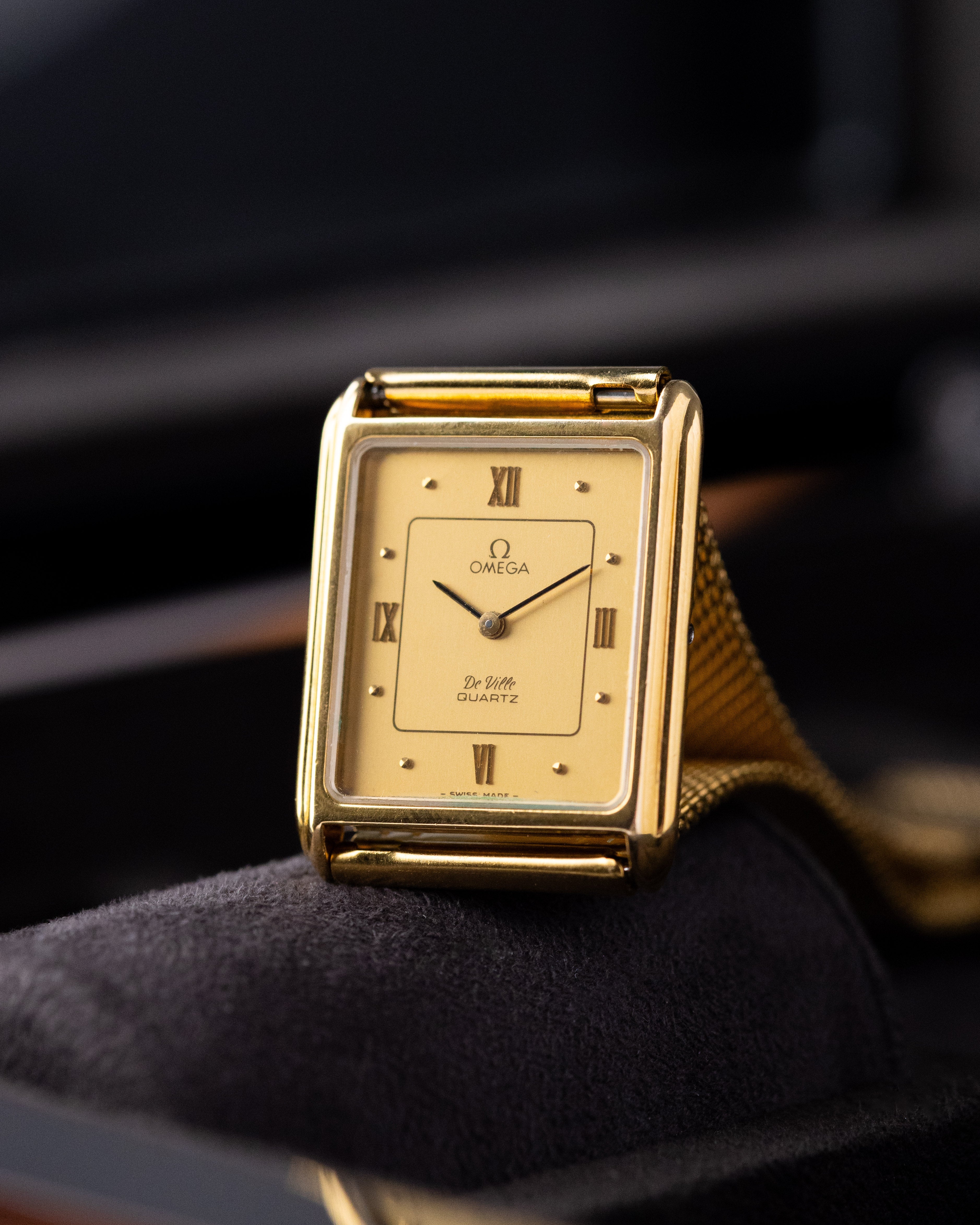 Vintage Omega De Ville, Art Deco Tank, Ref. 191.0107, Gold - Plated Quartz Cal. 1365 from 1980's - DuMarko
