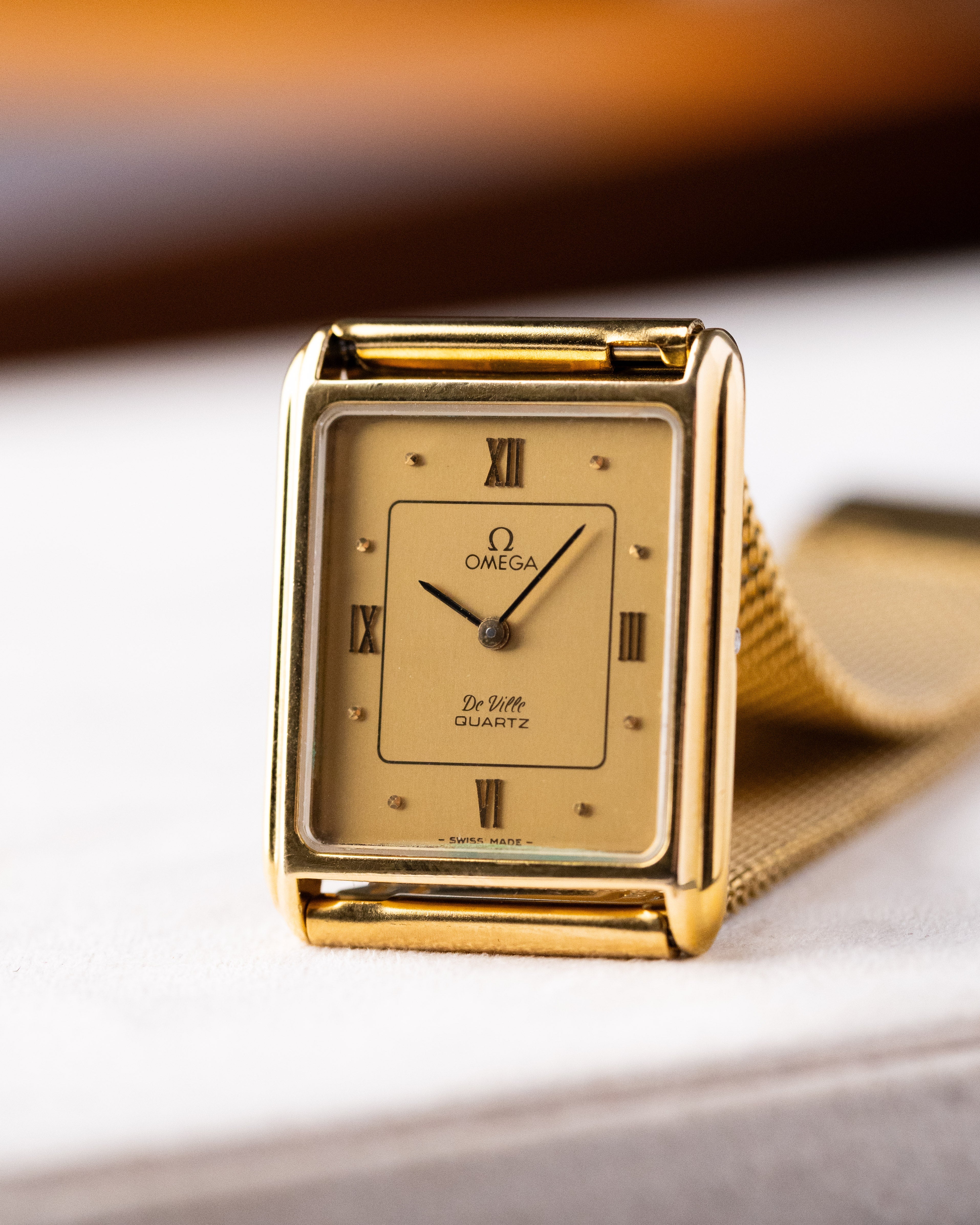 Vintage Omega De Ville, Art Deco Tank, Ref. 191.0107, Gold - Plated Quartz Cal. 1365 from 1980's - DuMarko
