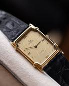 Vintage Omega De Ville Challenge Tank, Champagne guilloché dial from 1982 - DuMarko