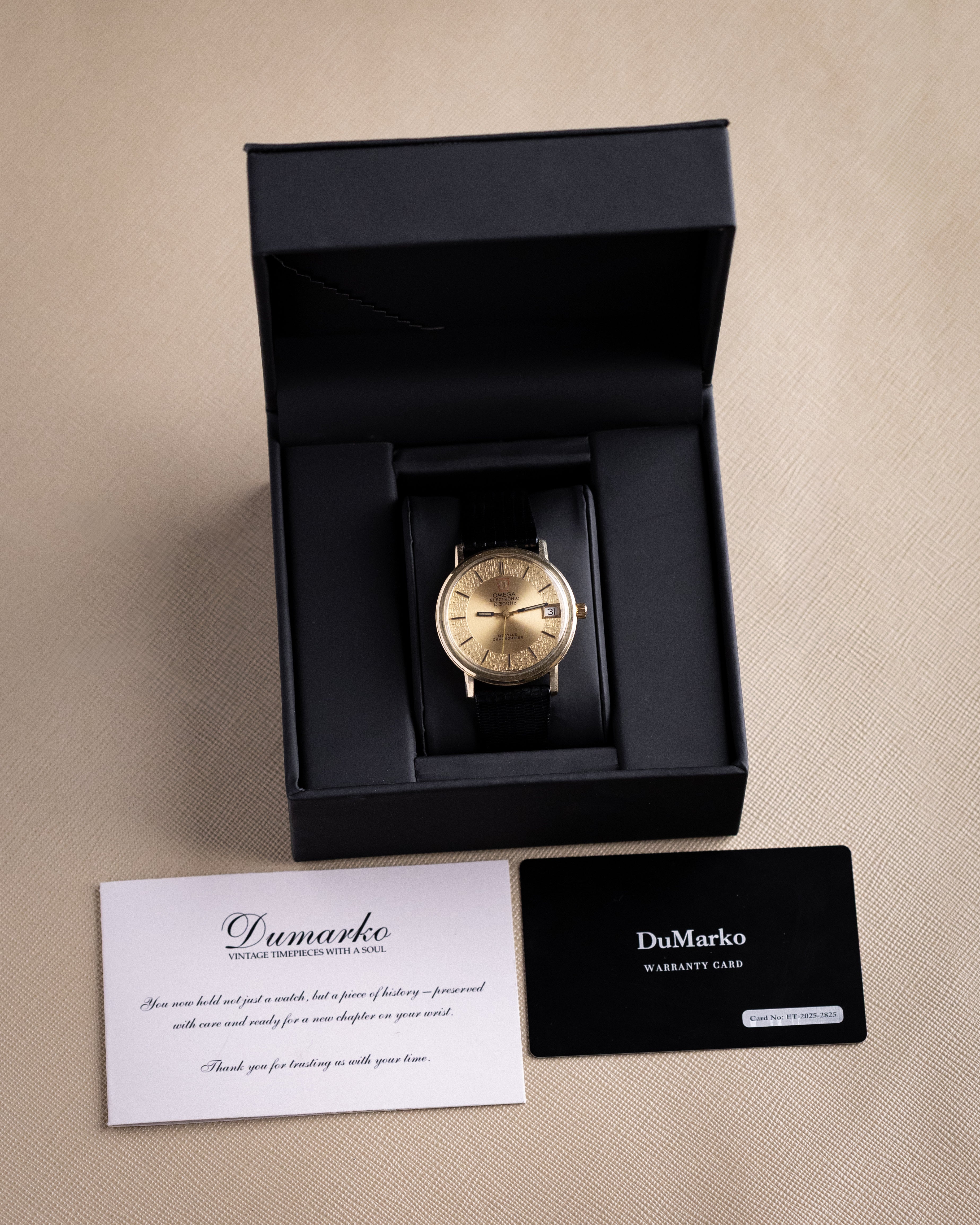 Vintage Omega De Ville Electronic F300Hz Chronometer Ref. 198.0032, Guilloché Dial c.1970s - DuMarko