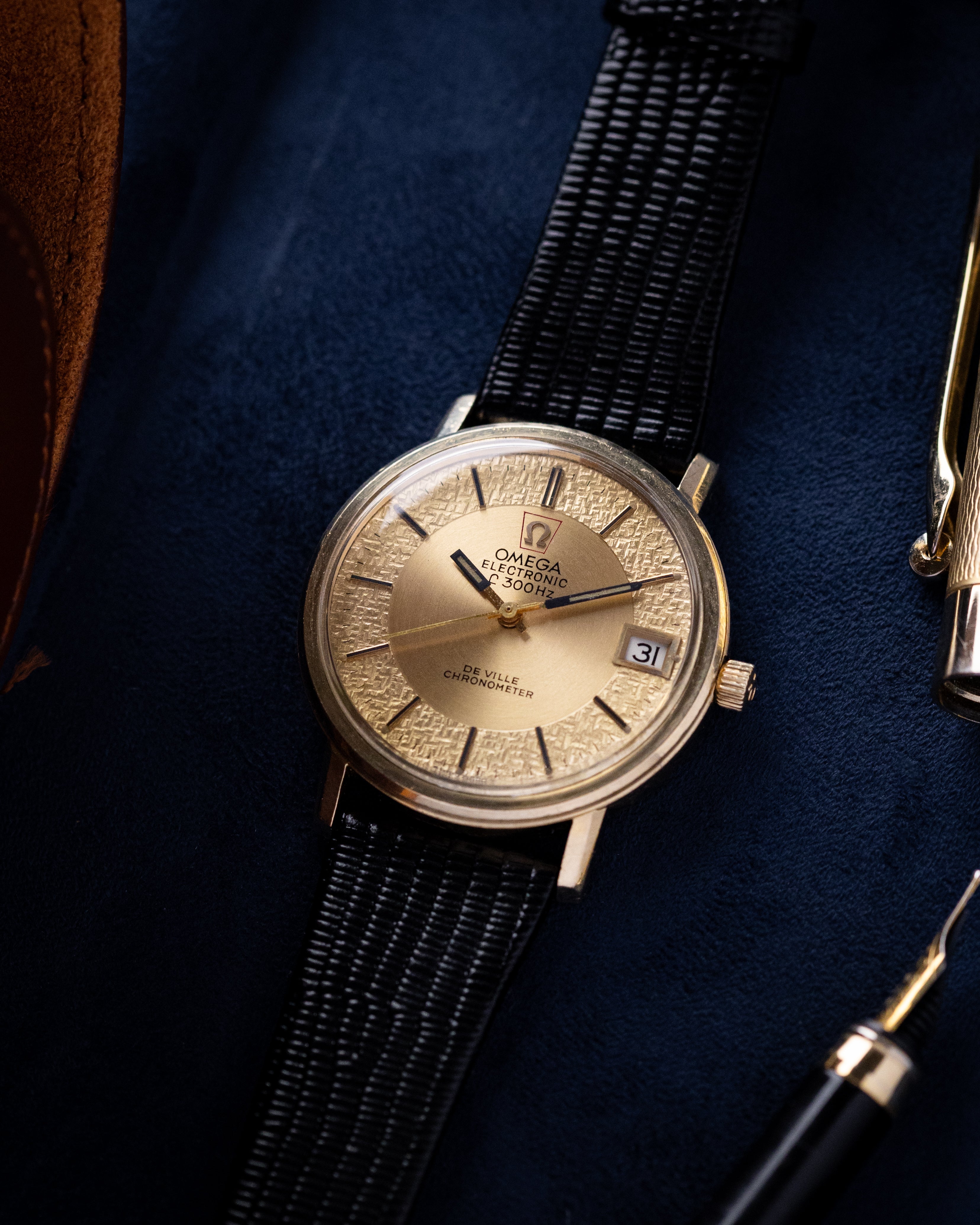 Vintage Omega De Ville Electronic F300Hz Chronometer Ref. 198.0032, Guilloché Dial c.1970s - DuMarko