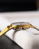 Vintage Omega De Ville Ladies Swiss Watch, Roman Numerals, Cabochon Crown, Cal. 625 from 1978 - DuMarko