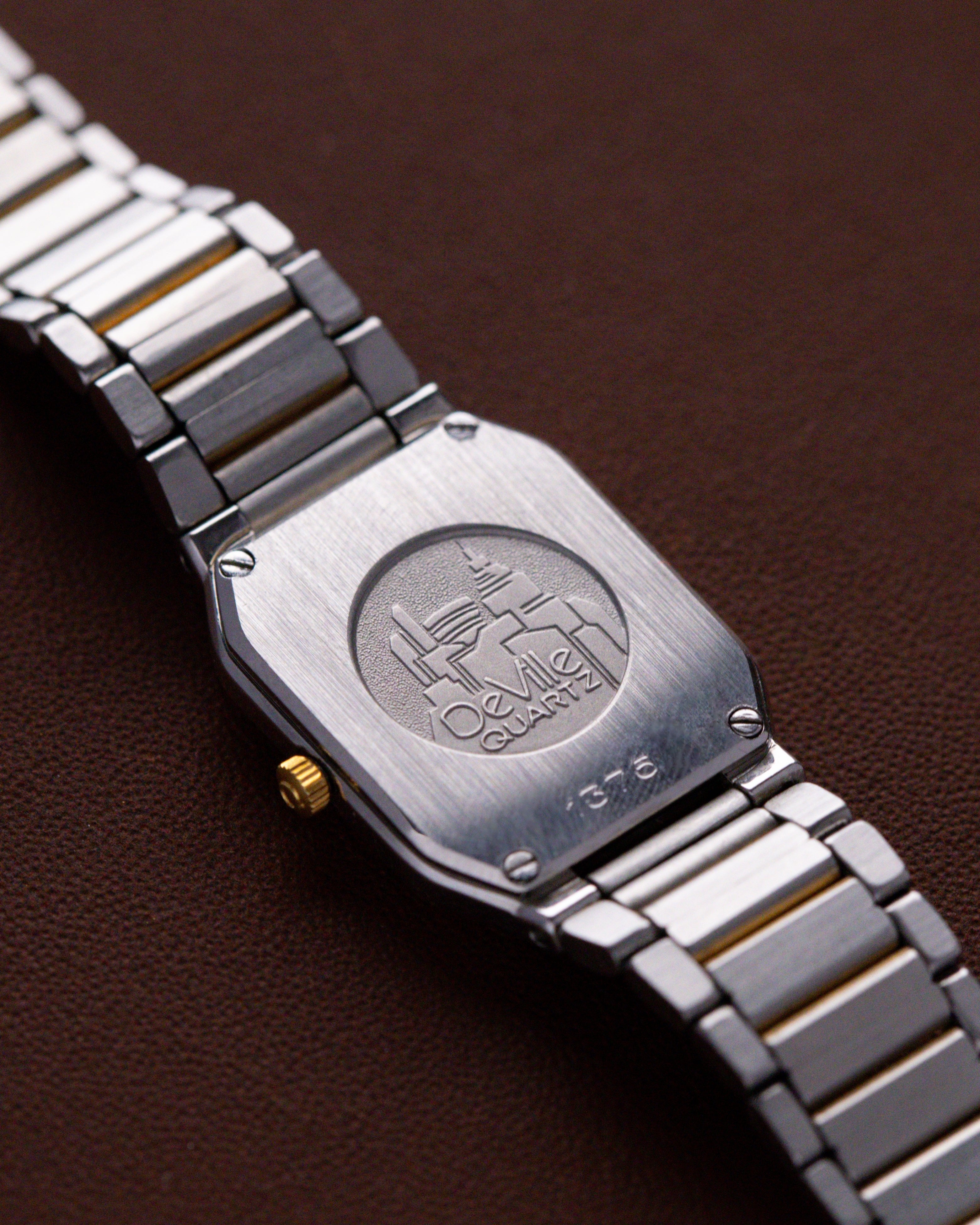 Vintage Omega De Ville Ladies Tank, NOS, Two - Tone Dial, Swiss Watch with Original Bracelet from 1980's - DuMarko