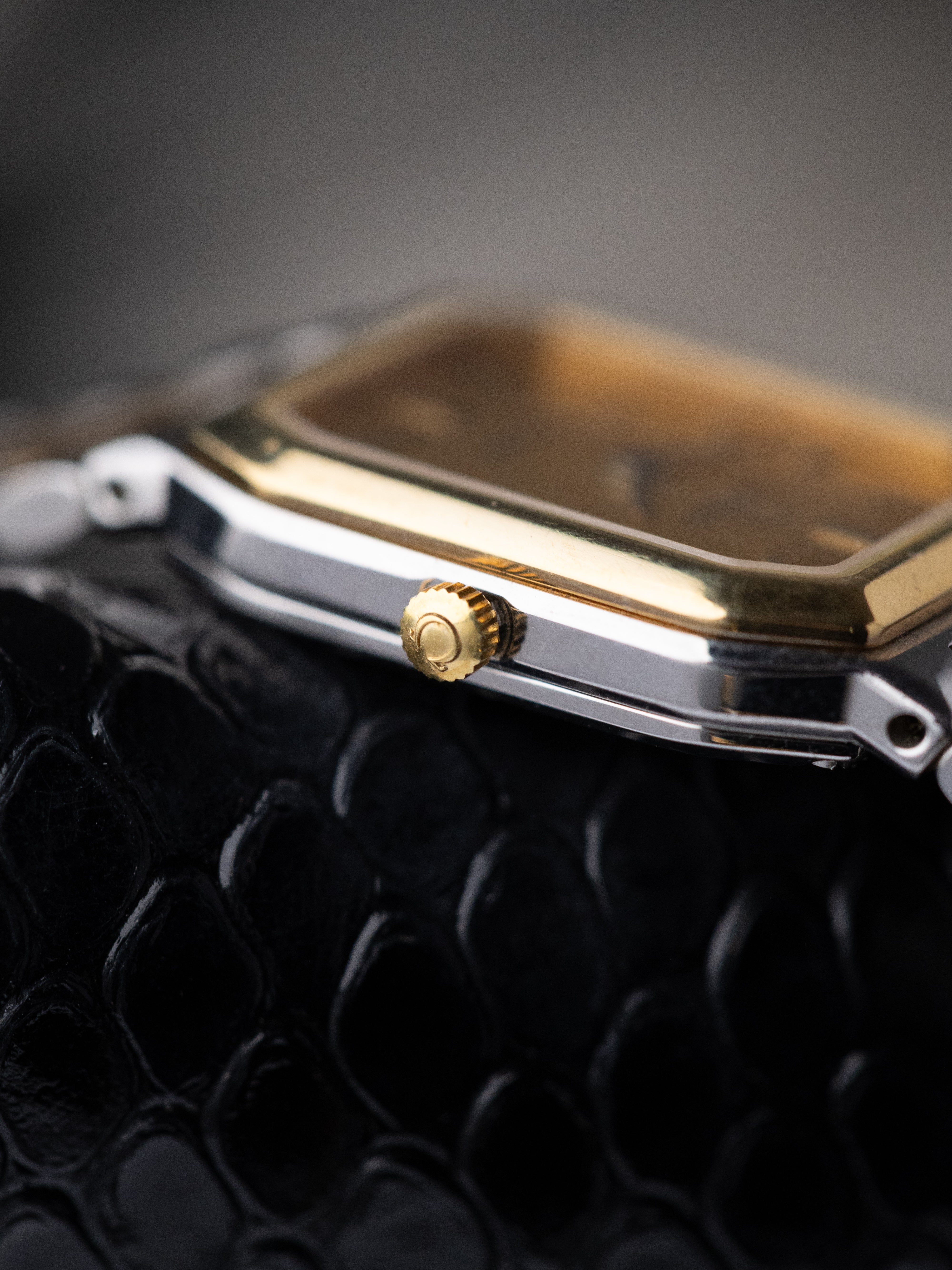 Vintage Omega De Ville Ladies Tank, NOS, Two - Tone Dial, Swiss Watch with Original Bracelet from 1980's - DuMarko