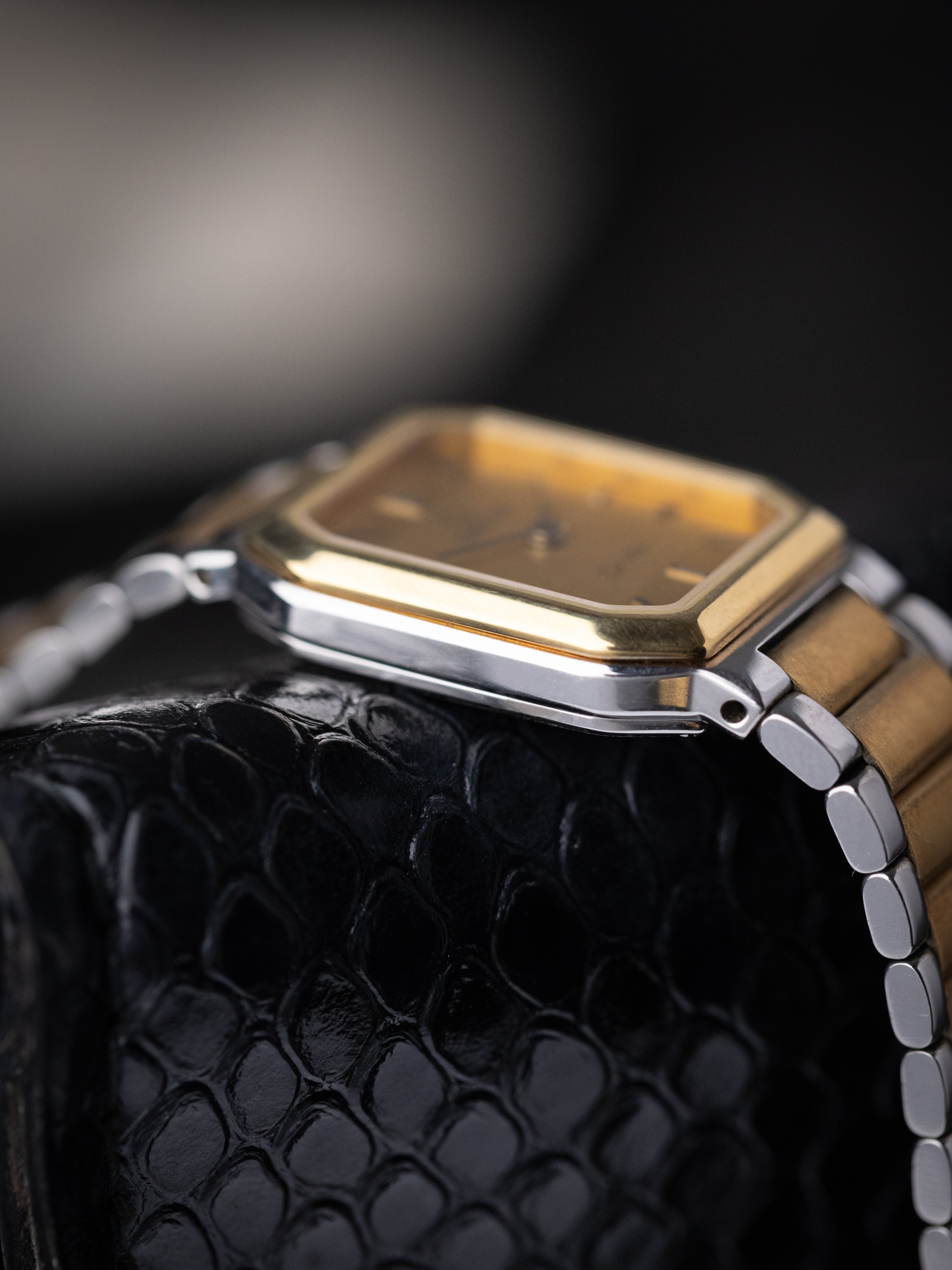 Vintage Omega De Ville Ladies Tank, NOS, Two - Tone Dial, Swiss Watch with Original Bracelet from 1980's - DuMarko