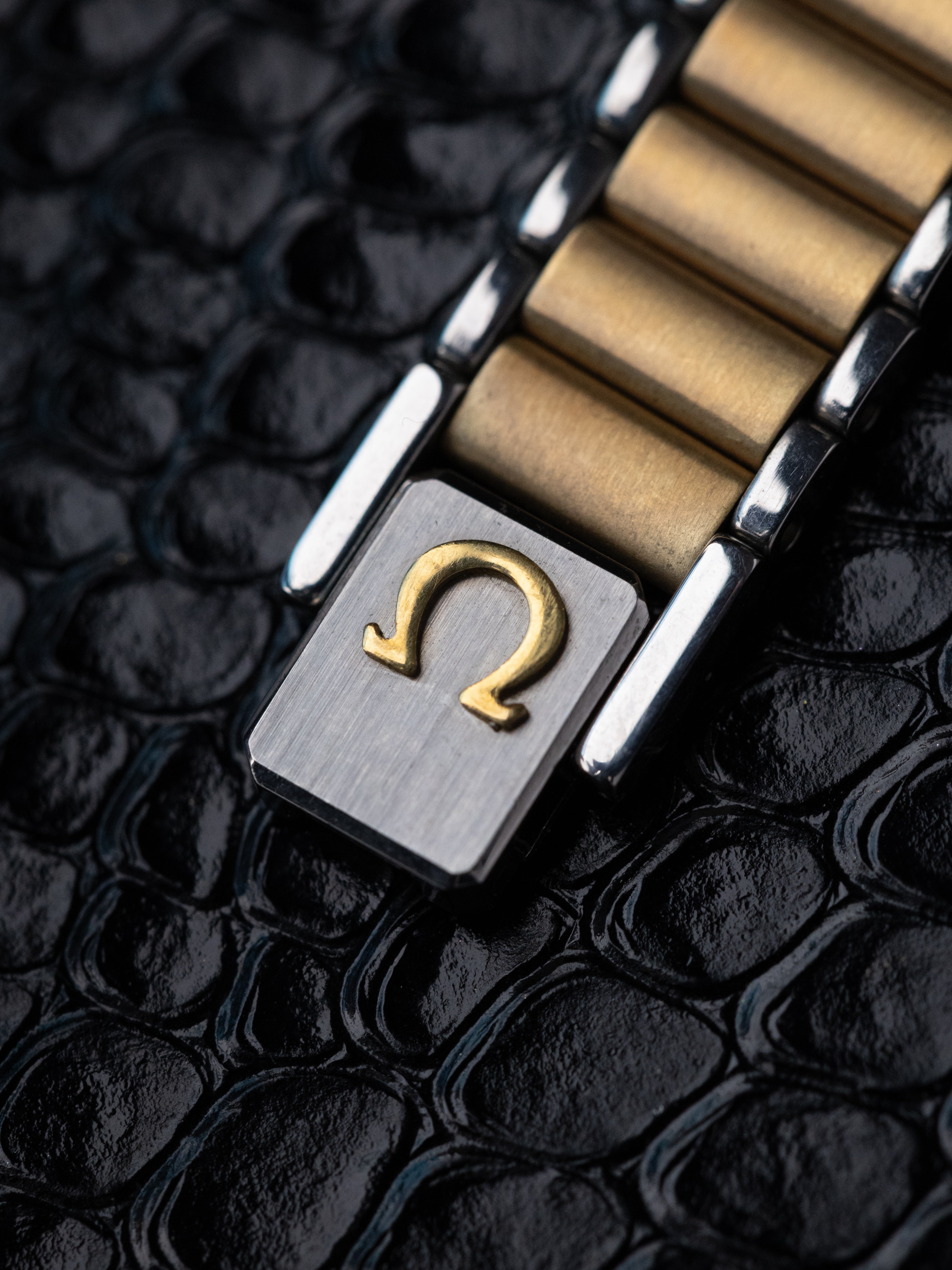 Vintage Omega De Ville Ladies Tank, NOS, Two - Tone Dial, Swiss Watch with Original Bracelet from 1980's - DuMarko