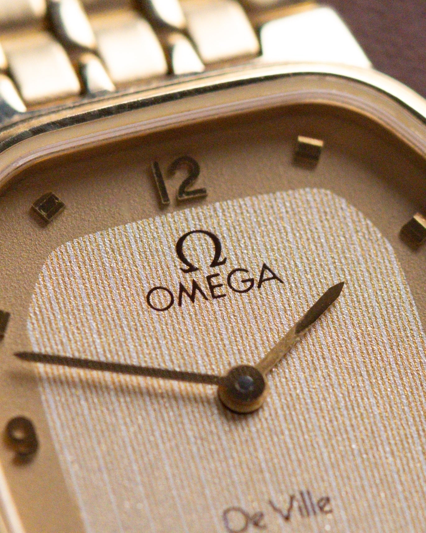 Vintage Omega De Ville Ladies Watch, NOS, Quartz Cal. 1375, Two - Tone Champagne Dial from 1982 - DuMarko