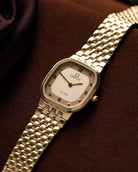 Vintage Omega De Ville Ladies Watch, NOS, Quartz Cal. 1375, Two - Tone Champagne Dial from 1982 - DuMarko