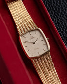 Vintage Omega De Ville Quartz Cal. 1344, Swiss Made, Champagne sparkling dial, Roped bezel from 1980’s - DuMarko