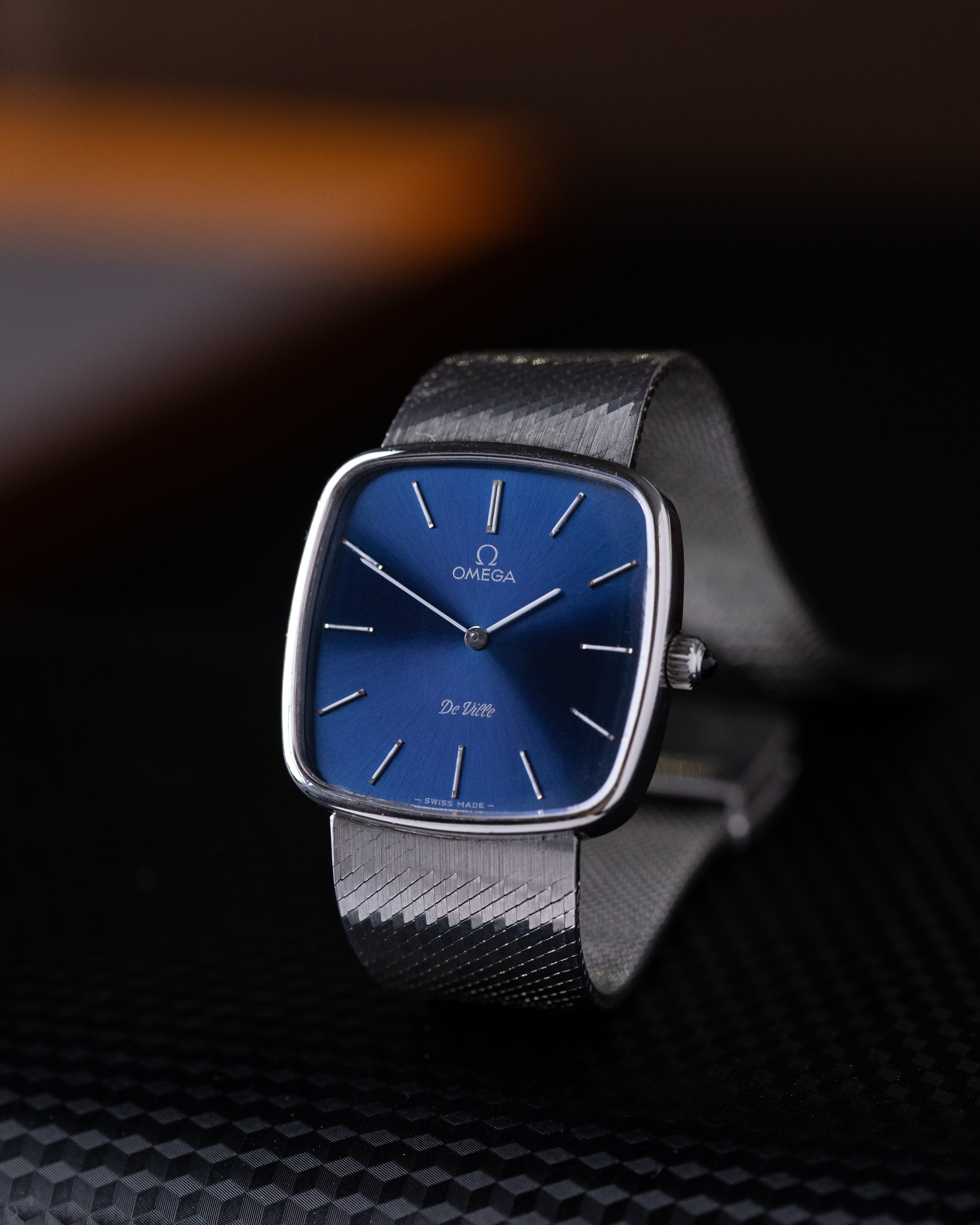 Vintage Omega De Ville Royal Blue Dial Mechanical Watch Cal. 625, Swiss Made - DuMarko