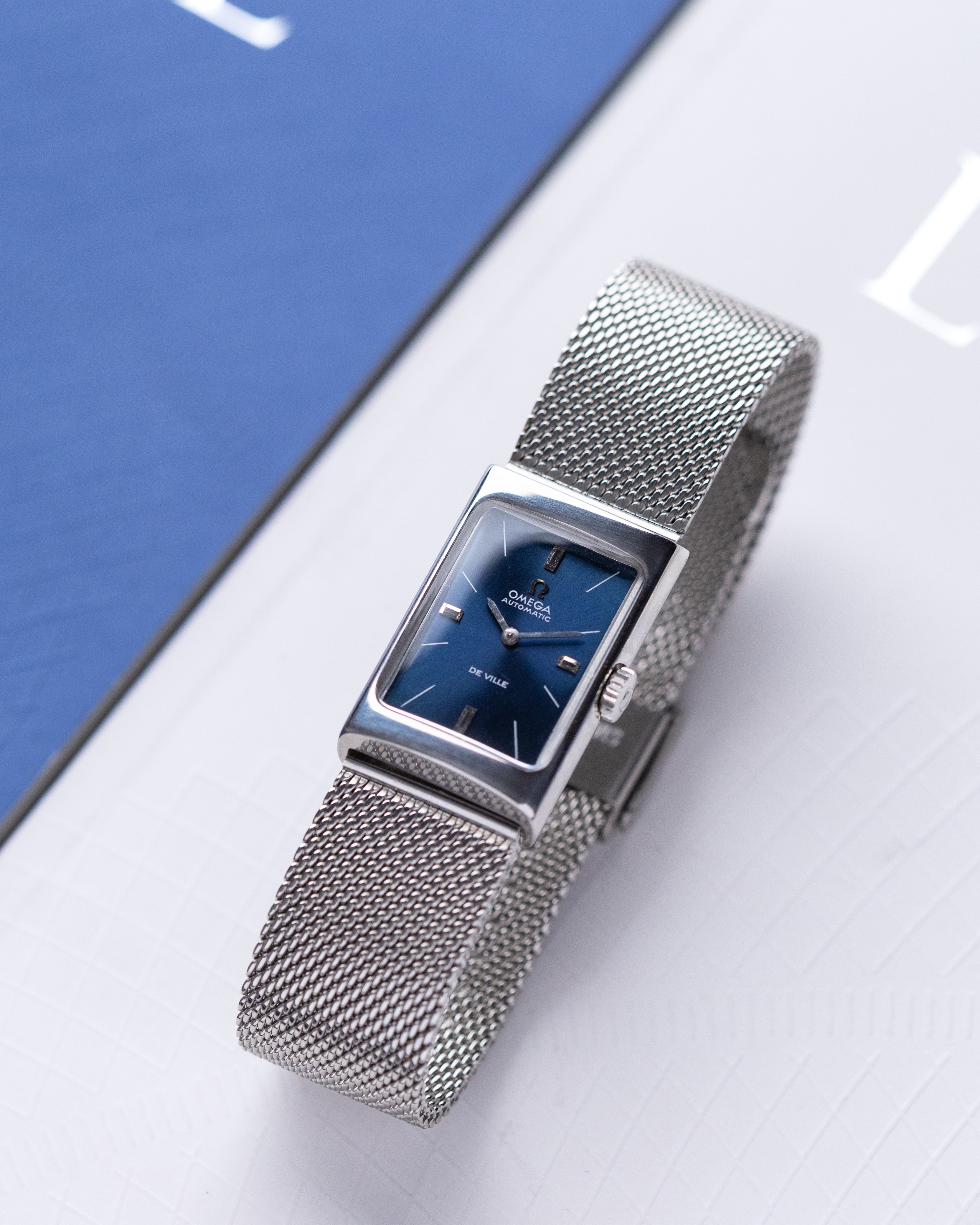 Vintage Omega De Ville, Sunburst Midnight Blue Dial, Automatic Cal. 671 from 1960’s - DuMarko