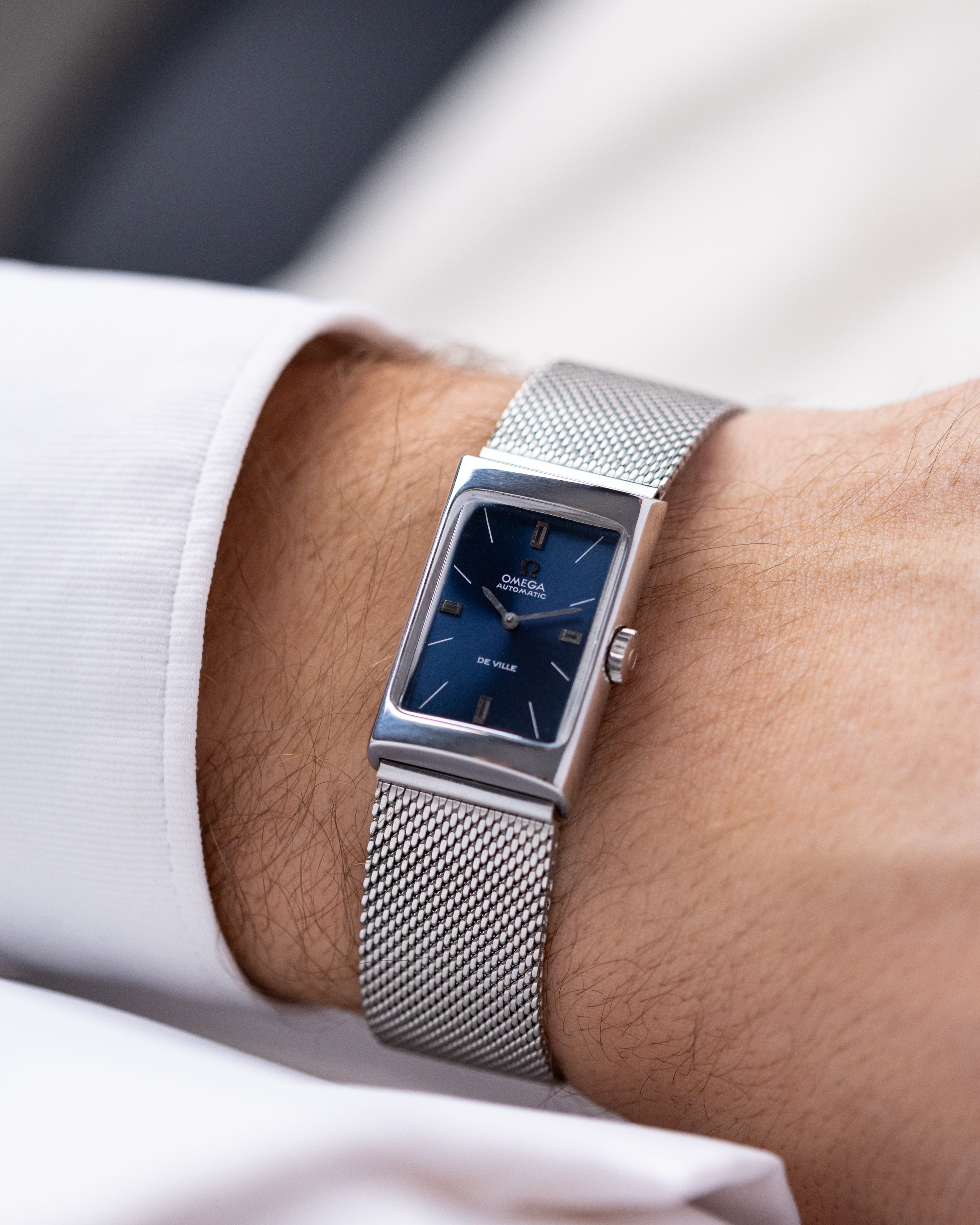 OMEGA automatic De Ville 腕時計 Vintage Omega De Ville, Sunburst Midnight Blue Dial