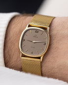 Vintage Omega De Ville Swiss Watch, Rope Bezel, Gilt Breguet Numerals from 1980's - DuMarko