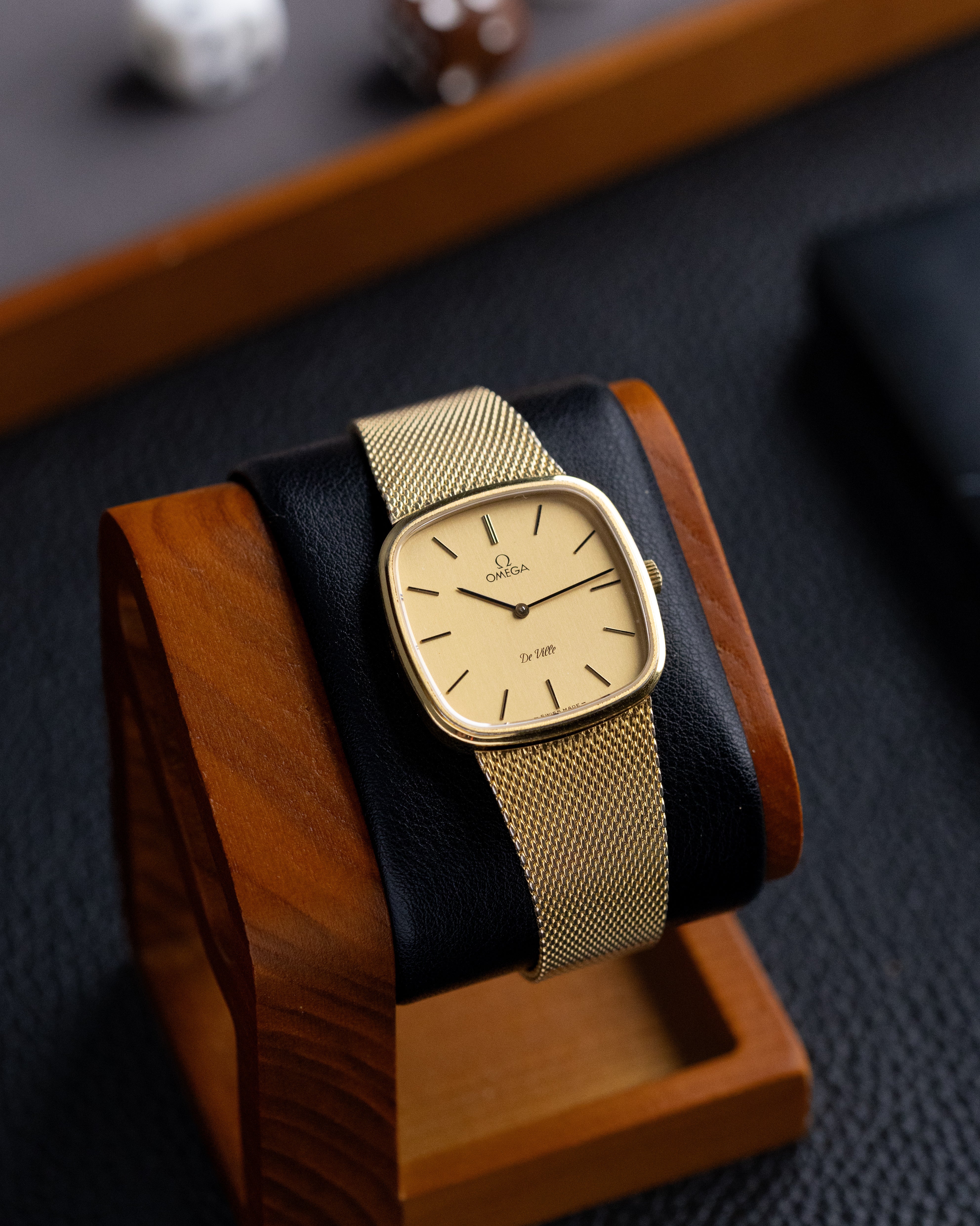 Vintage Omega De Ville Swiss Watch, Slim Gold-plated Case, Cal