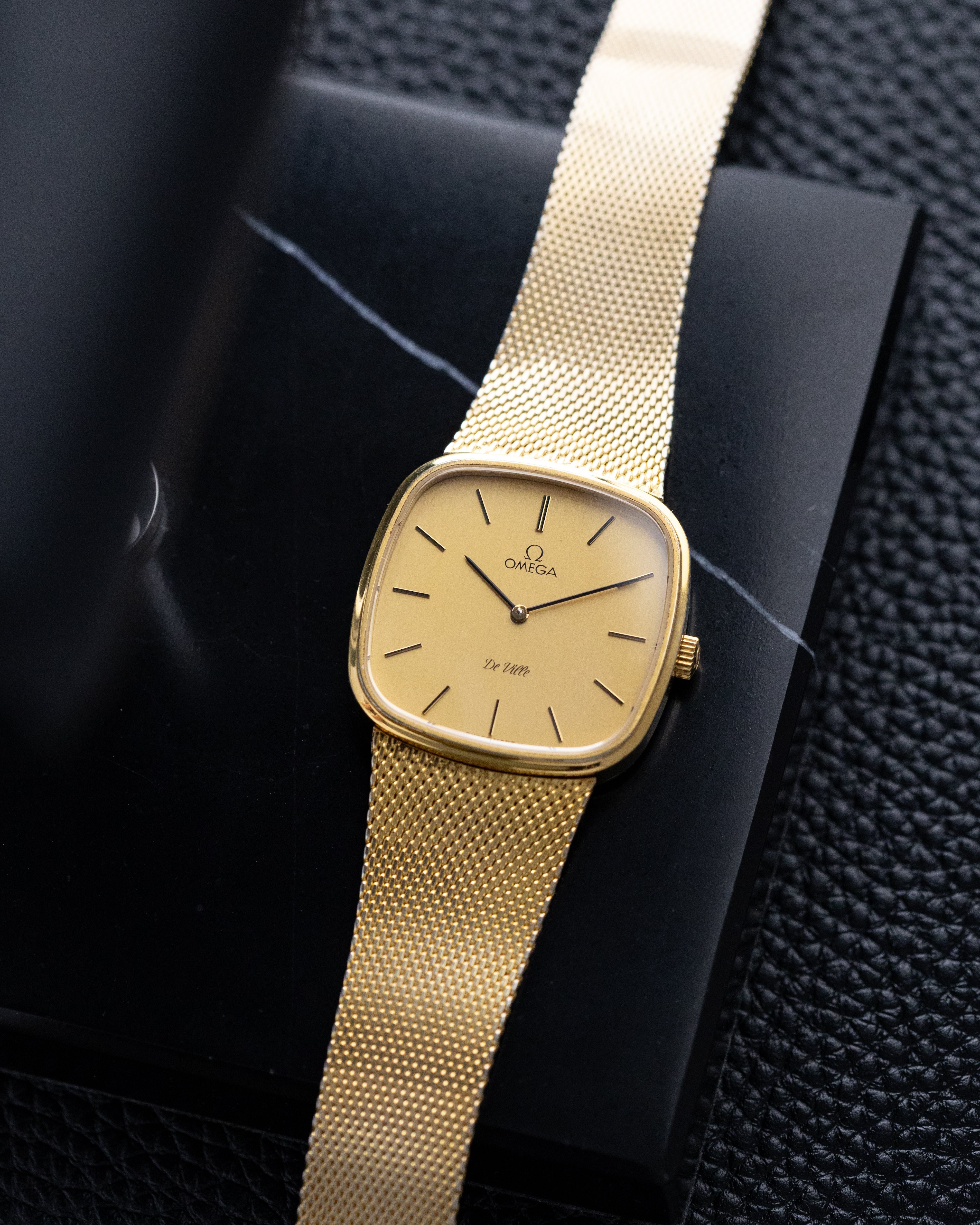 Vintage Omega De Ville Swiss Watch, Slim Gold - plated Case, Cal. 625 from 1980's - DuMarko