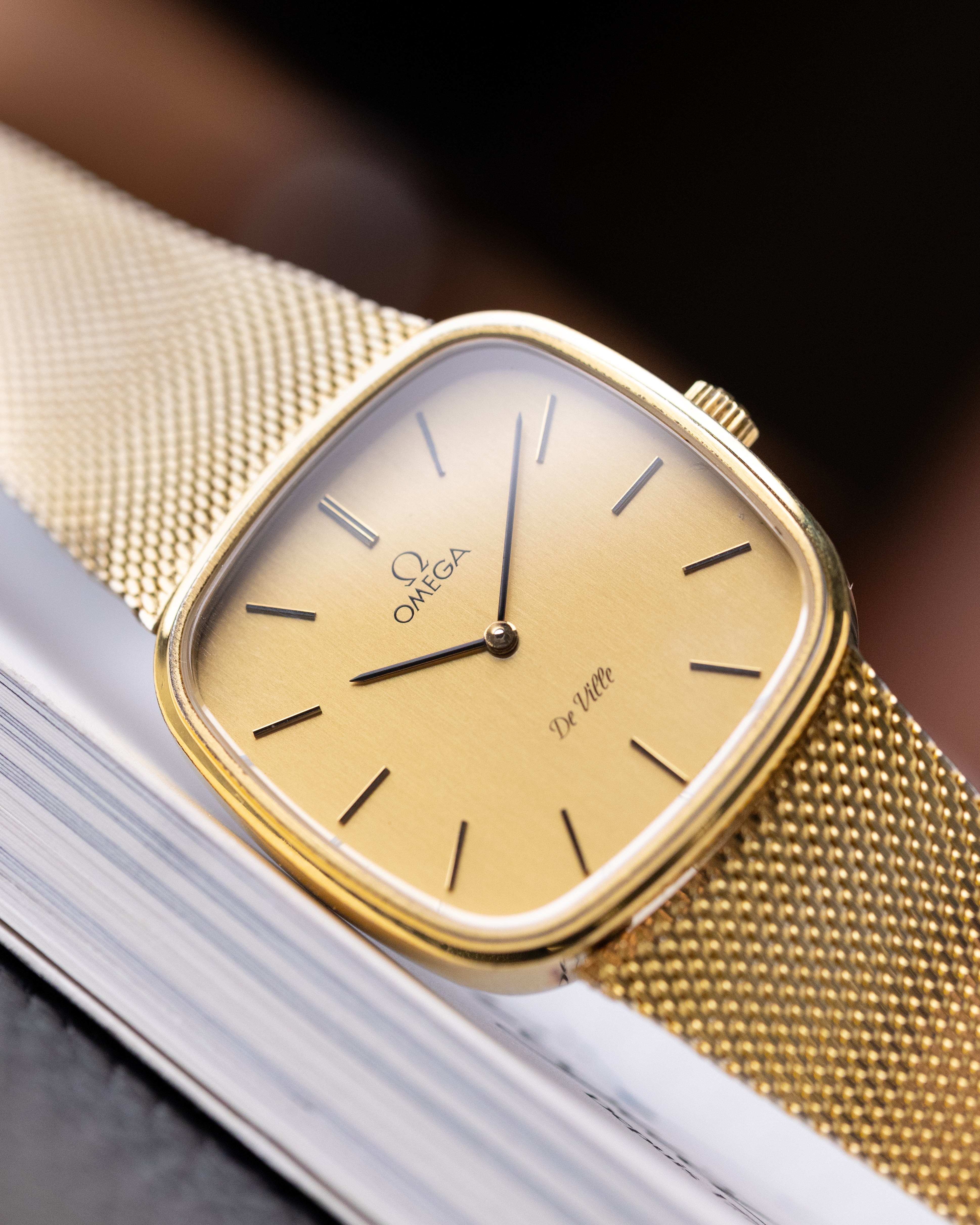 Vintage Omega De Ville Swiss Watch, Slim Gold - plated Case, Cal. 625 from 1980's - DuMarko