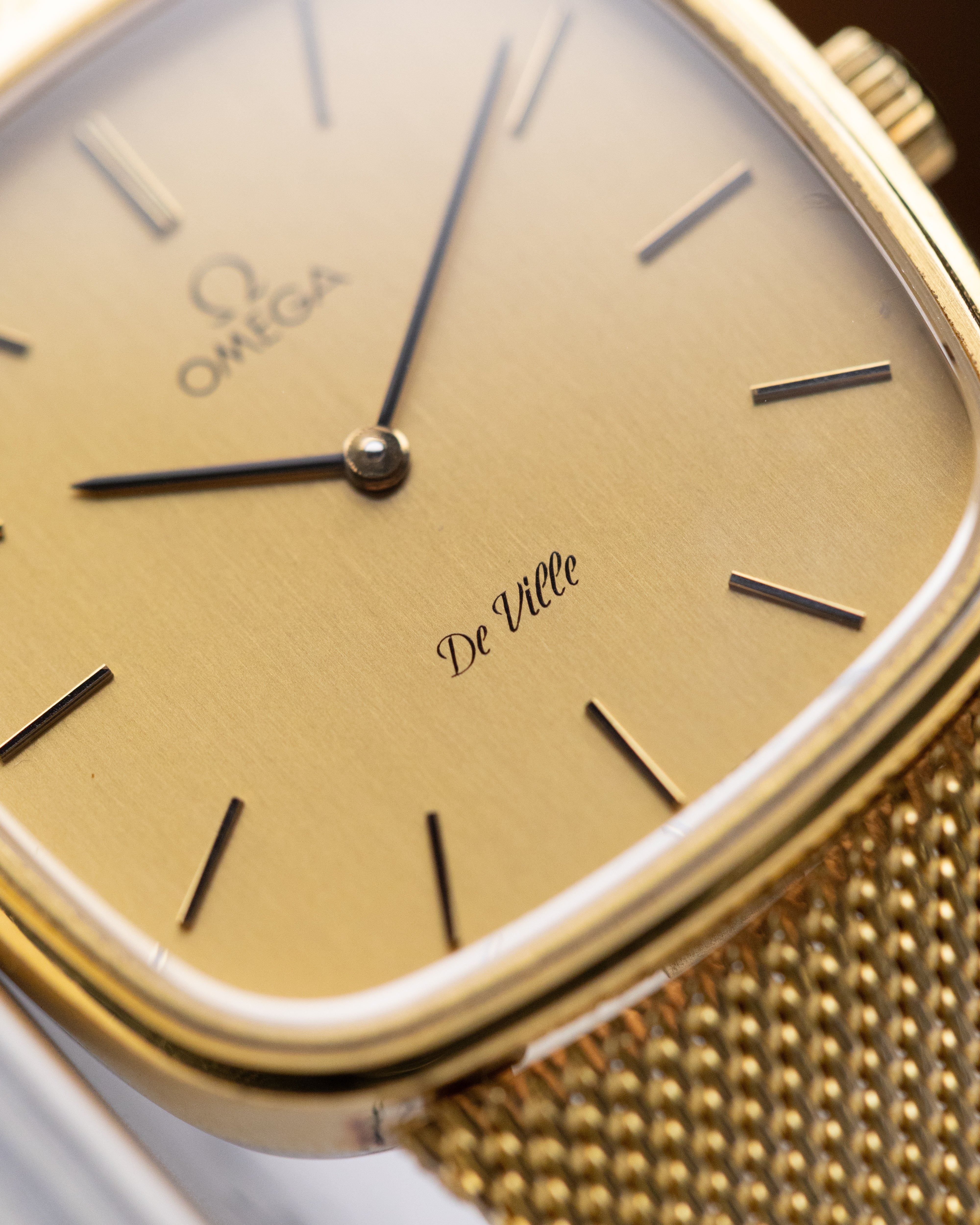 Vintage Omega De Ville Swiss Watch, Slim Gold - plated Case, Cal. 625 from 1980's - DuMarko