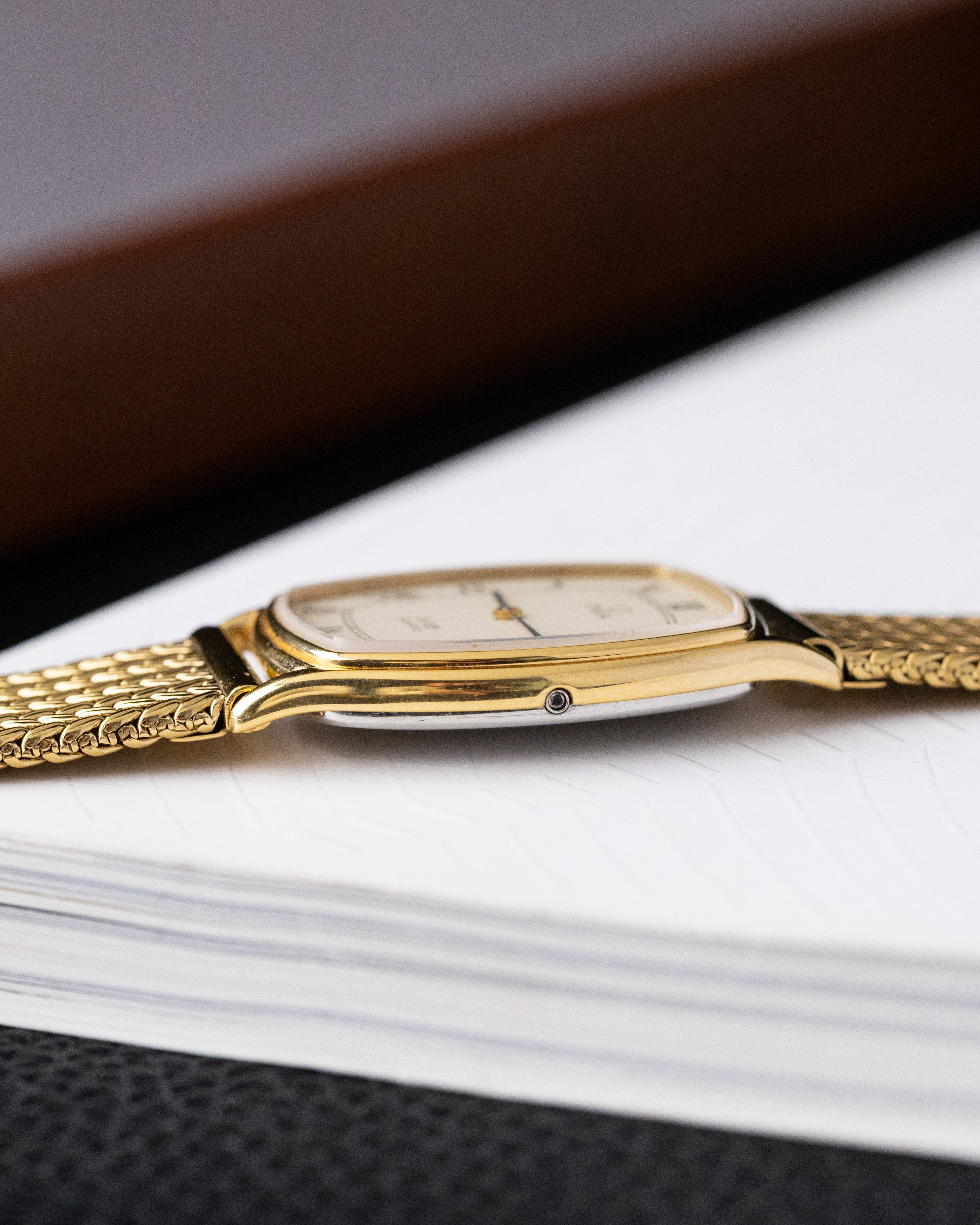 Vintage Omega De Ville Tank, Cream dial with roman Numerals, Tonneau Case from 1970's - DuMarko