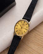 Vintage Omega Genève, Oval Gold - plated Case, Gold tone dial from 1970’s - DuMarko