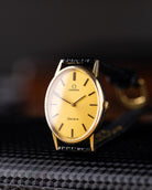 Vintage Omega Genève, Oval Gold - plated Case, Gold tone dial from 1970’s - DuMarko