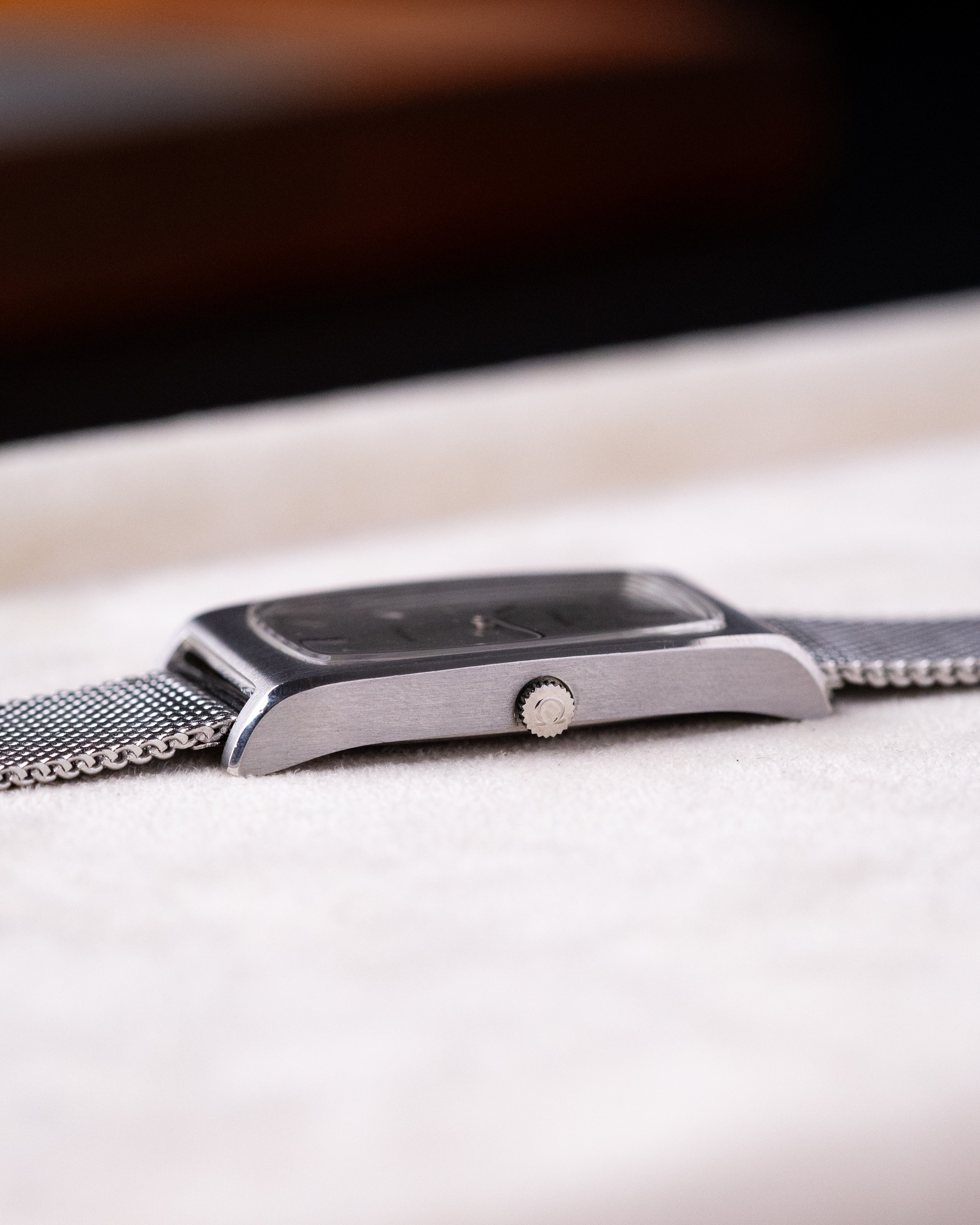 Vintage Omega Genève Oversized Tonneau Tank, Ref. 111.0110, Silver Dial from 1971 - DuMarko