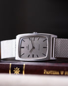 Vintage Omega Genève Oversized Tonneau Tank, Ref. 111.0110, Silver Dial from 1971 - DuMarko