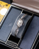 Vintage Omega Ladies' 14k Solid White Gold Swiss Watch, Cal. 458 from 1950's - DuMarko