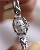 Vintage Omega Ladies' 14k Solid White Gold Swiss Watch, Cal. 458 from 1950's - DuMarko