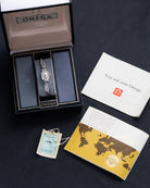 Vintage Omega Ladies' 14k Solid White Gold Swiss Watch, Cal. 458 from 1950's - DuMarko