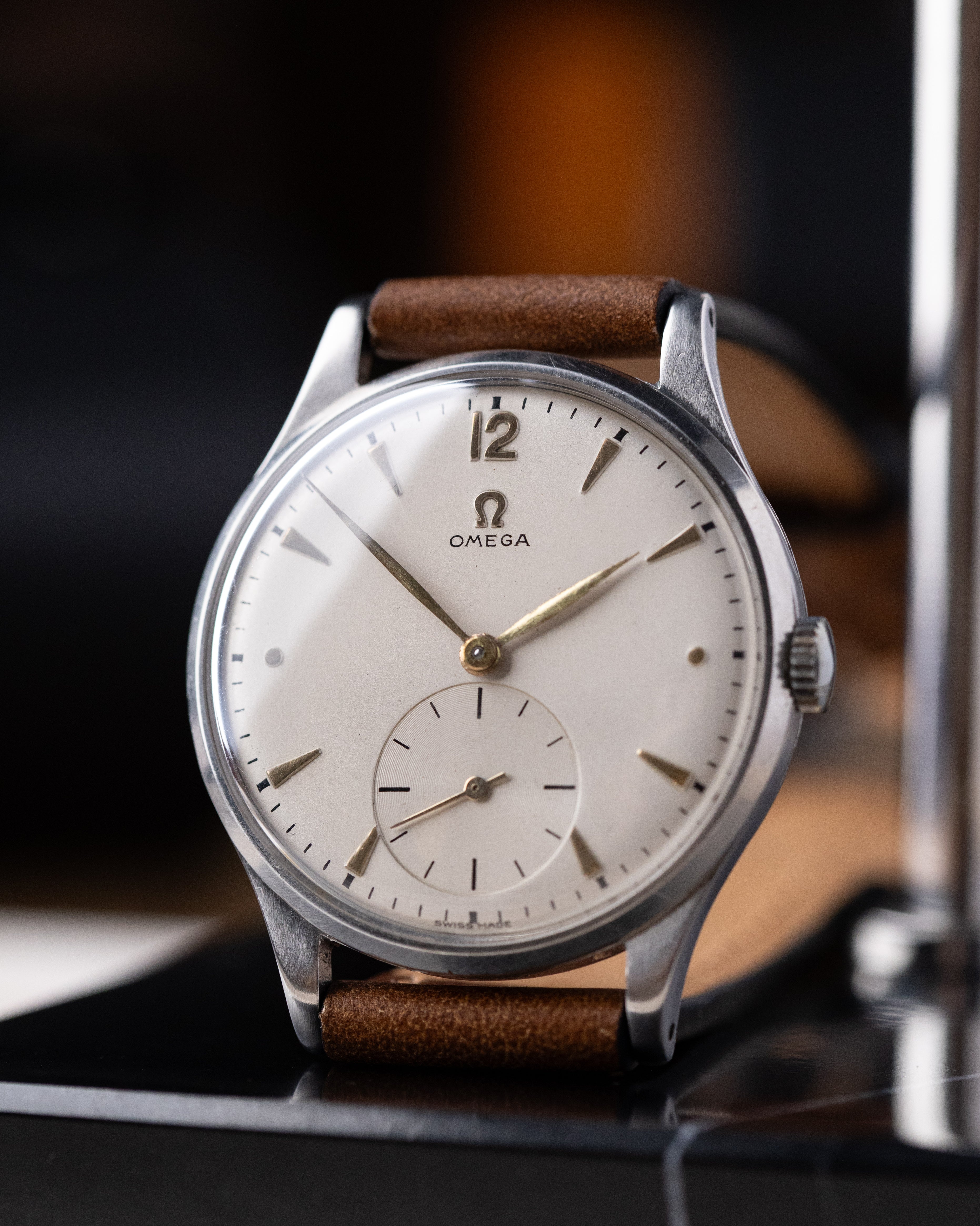 Vintage Omega Oversized Jumbo Case, Cal. 265, Cream dial, Ref. 2609 - 6 from 1950 - DuMarko