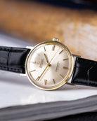 Vintage Omega Seamaster De Ville Automatic, Monocoque Case, Swiss Watch, 14K Solid Gold Bezel - DuMarko