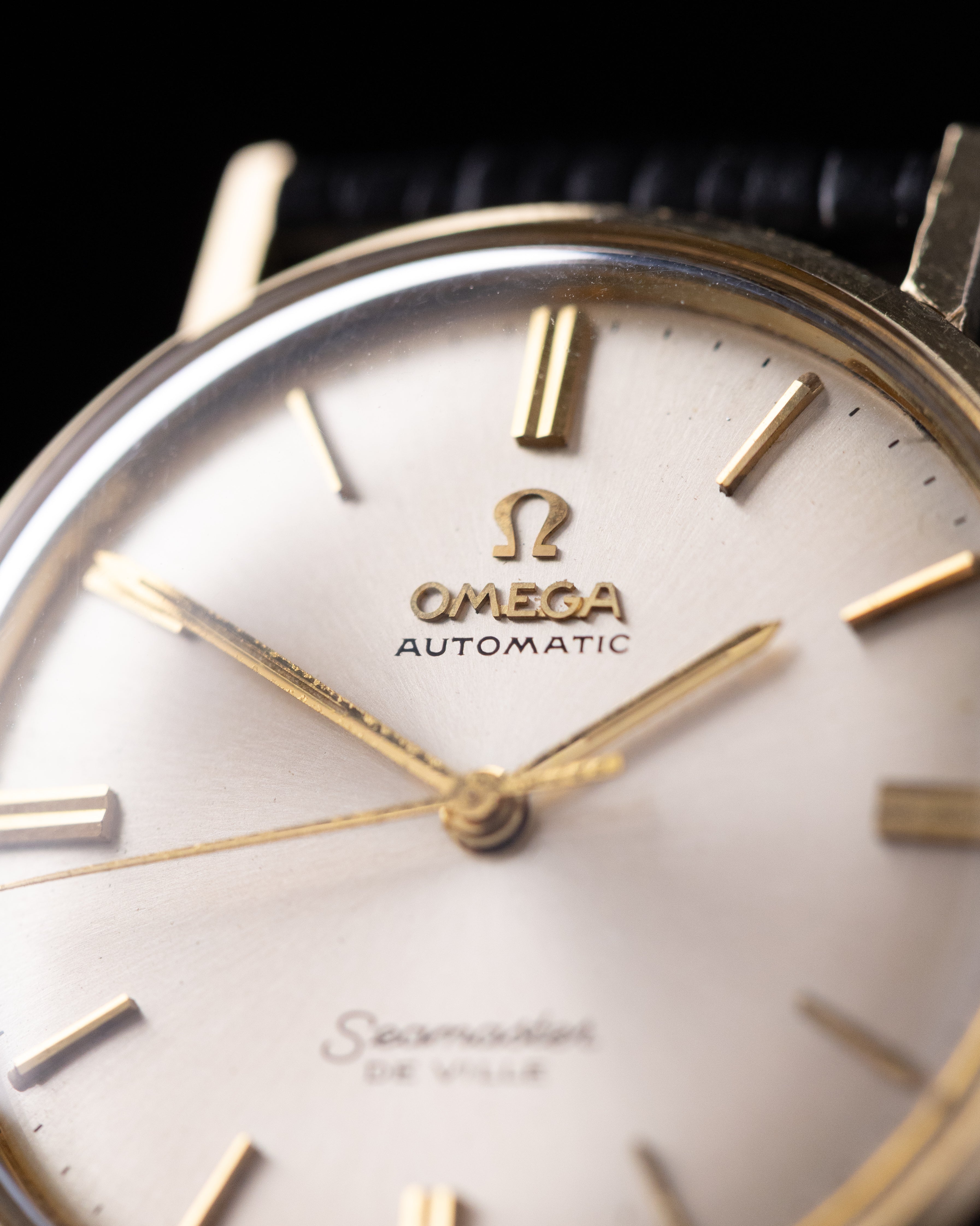 Vintage Omega Seamaster De Ville Automatic, Monocoque Case, Swiss Watch, 14K Solid Gold Bezel - DuMarko