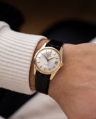 Vintage Omega Seamaster Swiss Watch, Sunburst Dial, Solid 14K Gold Case, Circa 1961 - DuMarko