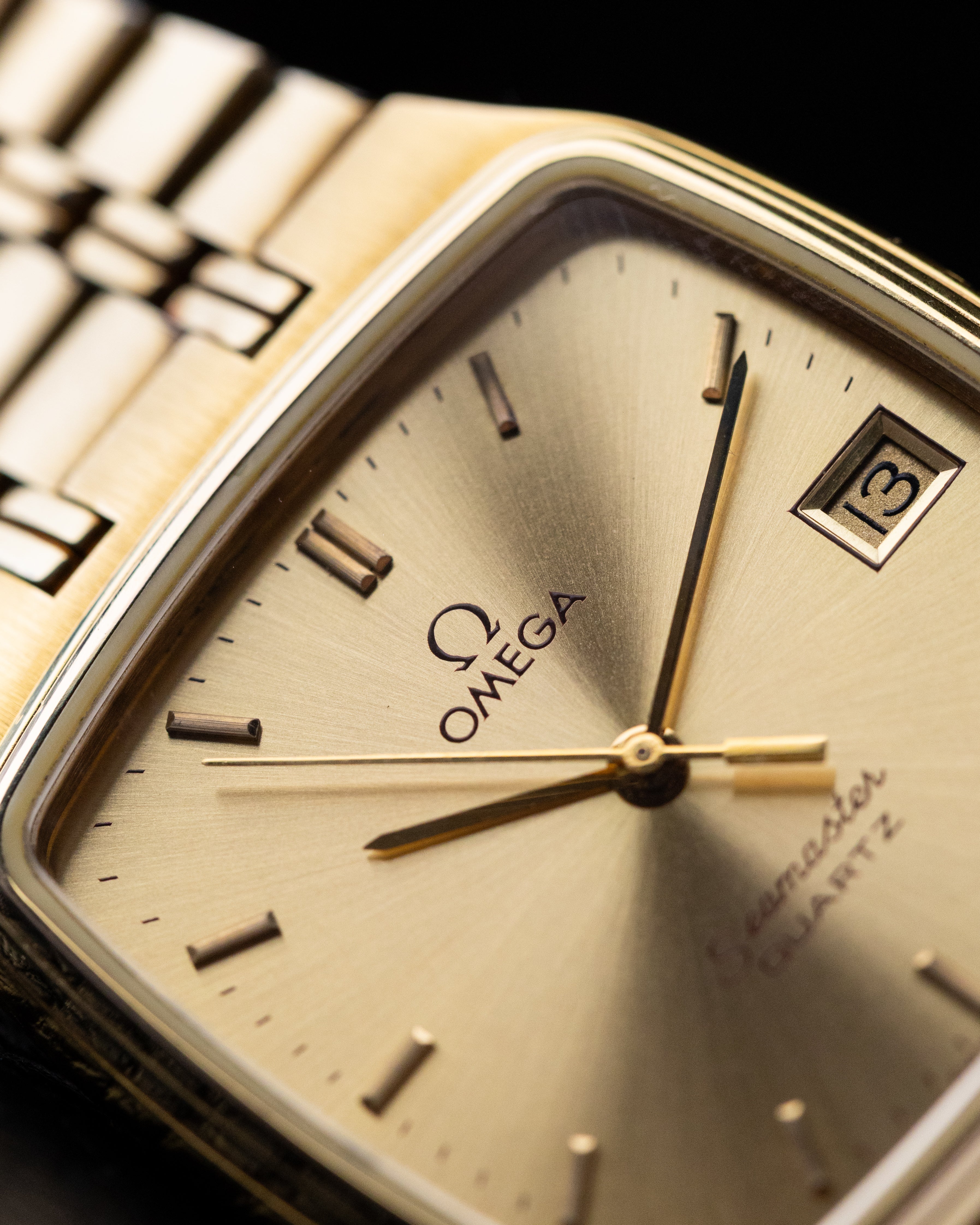 Vintage Omega Seamaster Tank, Sunburst Dial, Quartz Cal. 1420 from 1980's - DuMarko