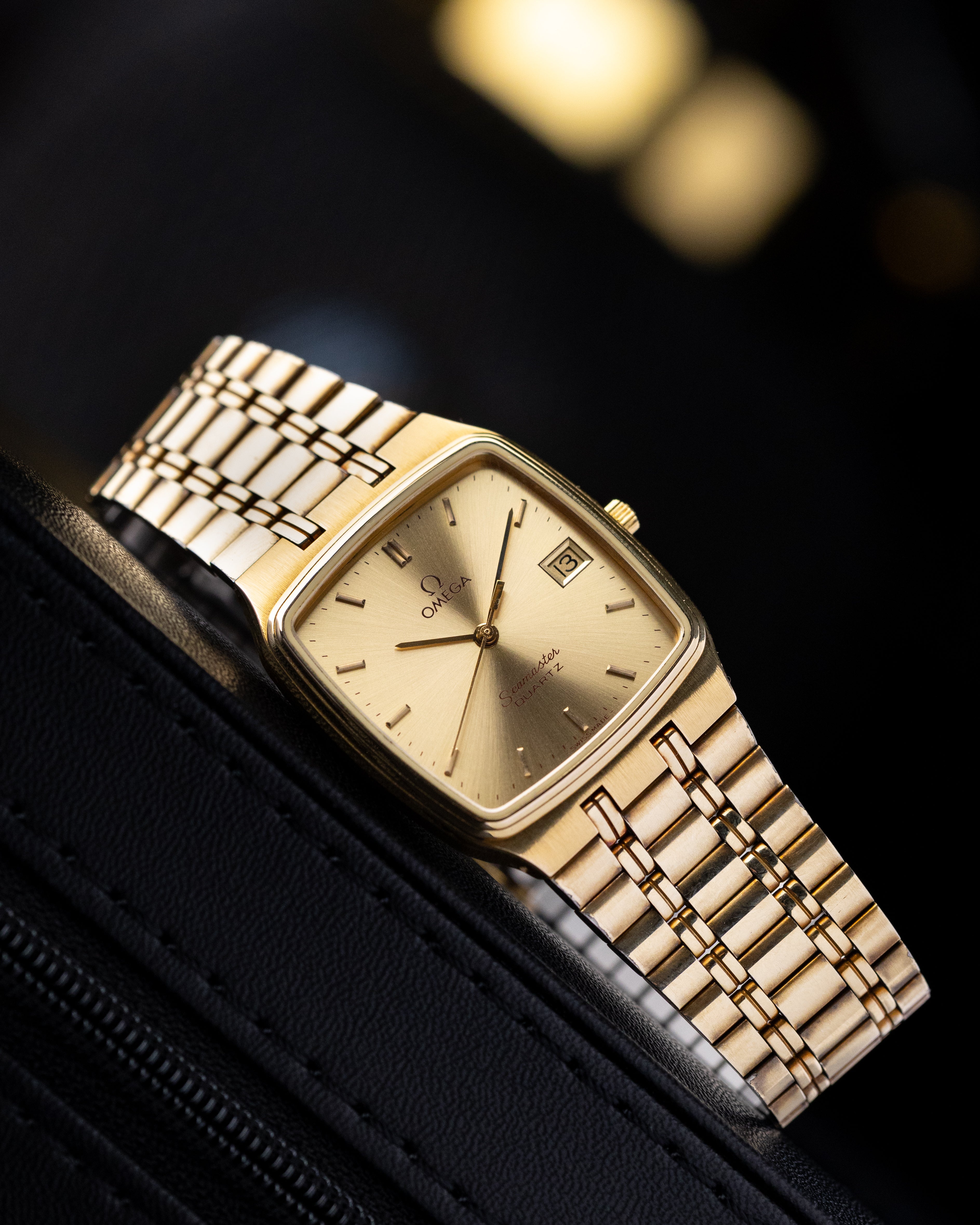 Vintage Omega Seamaster Tank, Sunburst Dial, Quartz Cal. 1420 from 1980's - DuMarko