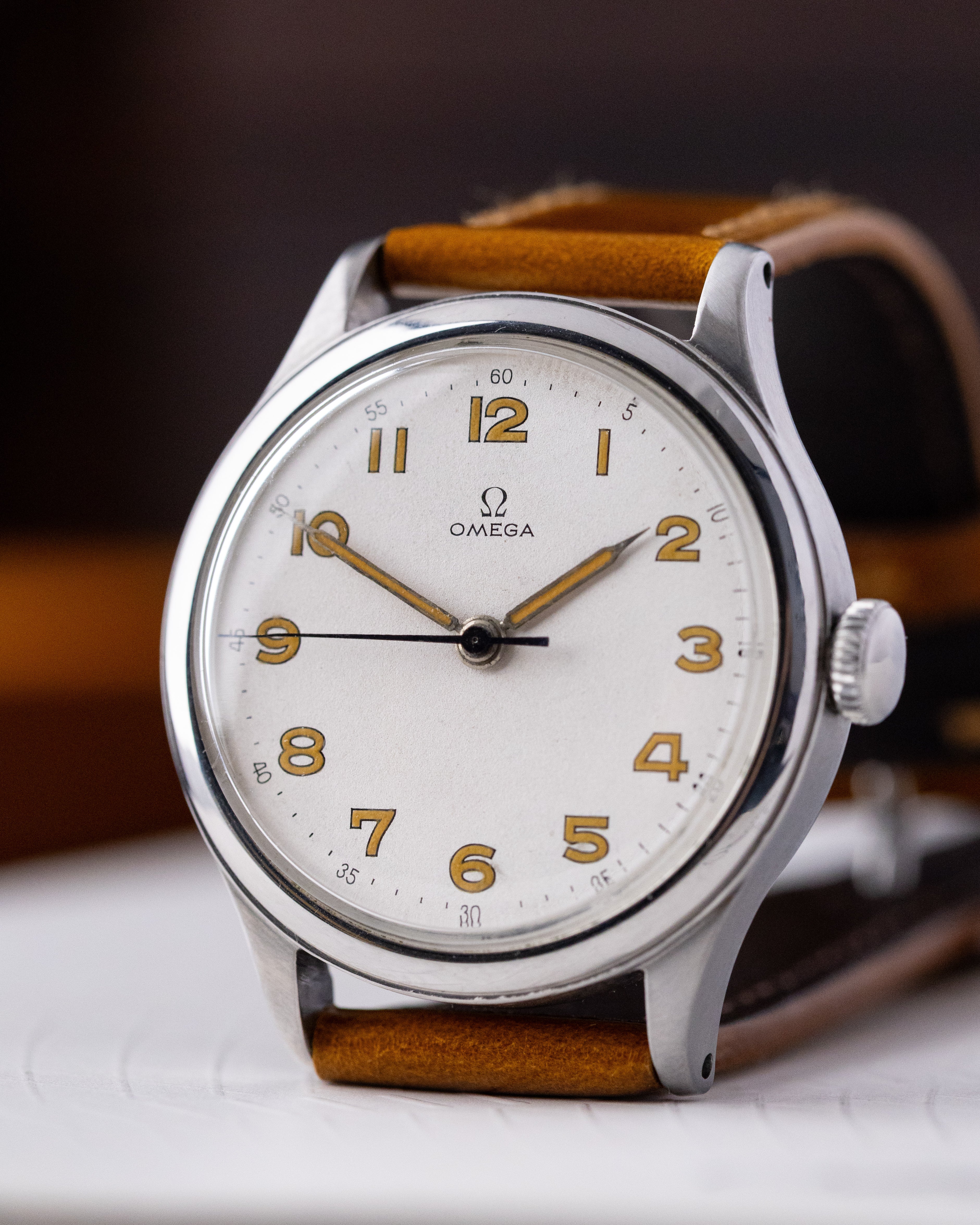 Vintage Omega Swiss Military Watch, Ref. 2179/5, Cal. 30T2 from 1944 - DuMarko