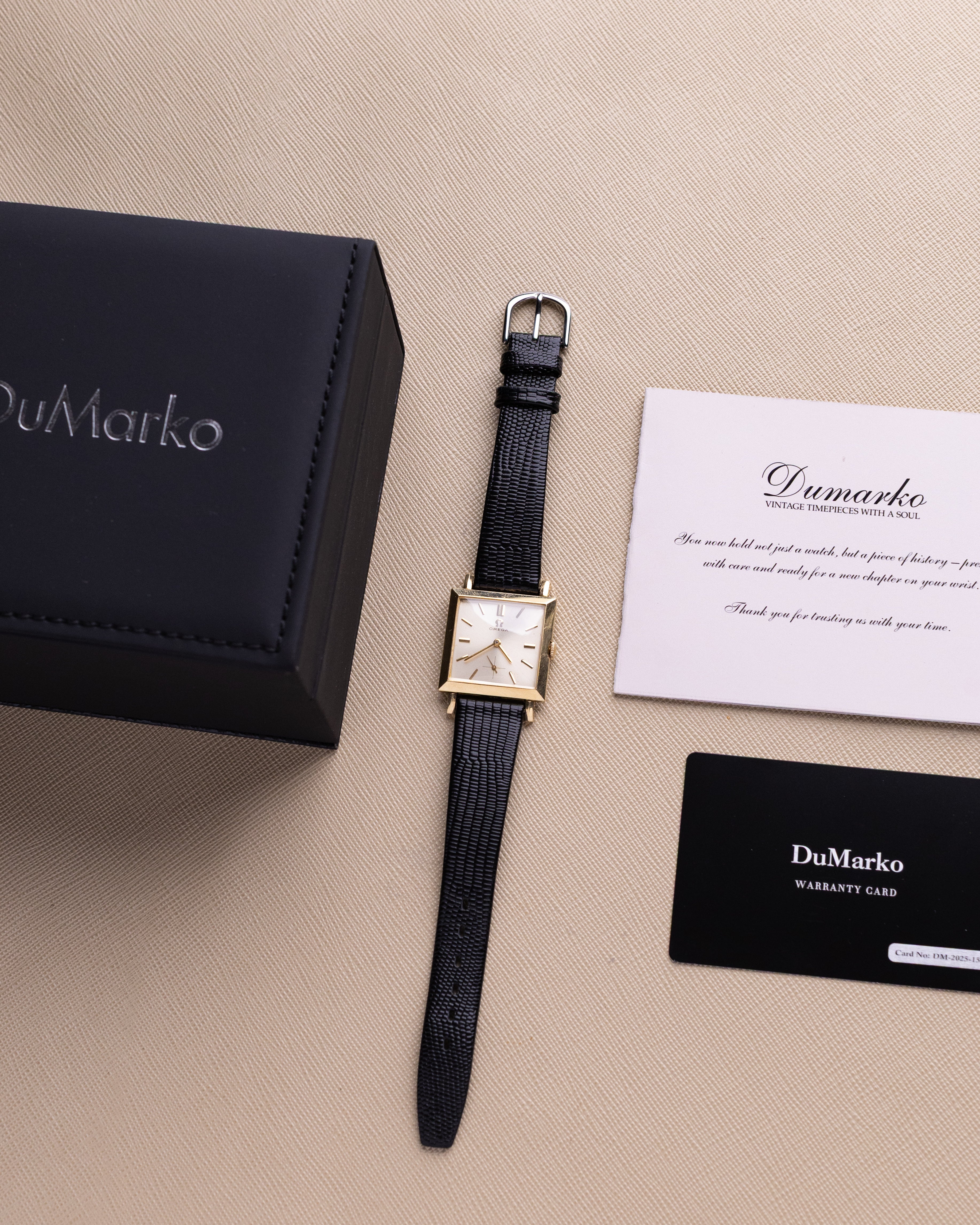 Vintage Omega Swiss Watch, Art Deco Tank, Mechanical Cal. 302 from 1957 - DuMarko