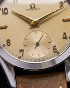 Vintage Omega Swiss Watch, Cream Dial Sub - Second, Ref. 2503 - 18, Cal. 266 from 1952 - DuMarko