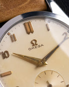 Vintage Omega Swiss Watch, Cream Dial Sub - Second, Ref. 2503 - 18, Cal. 266 from 1952 - DuMarko