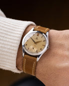 Vintage Omega Swiss Watch, Cream Dial Sub - Second, Ref. 2503 - 18, Cal. 266 from 1952 - DuMarko