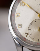 Vintage Omega Swiss Watch, Oversized Jumbo Case, Ref. 2505 - 5, Two - tone dial with minute track, Cal. 265 from 1947 - DuMarko