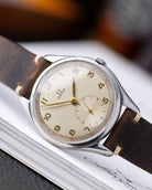 Vintage Omega Swiss Watch, Oversized Jumbo Case, Ref. 2505 - 5, Two - tone dial with minute track, Cal. 265 from 1947 - DuMarko