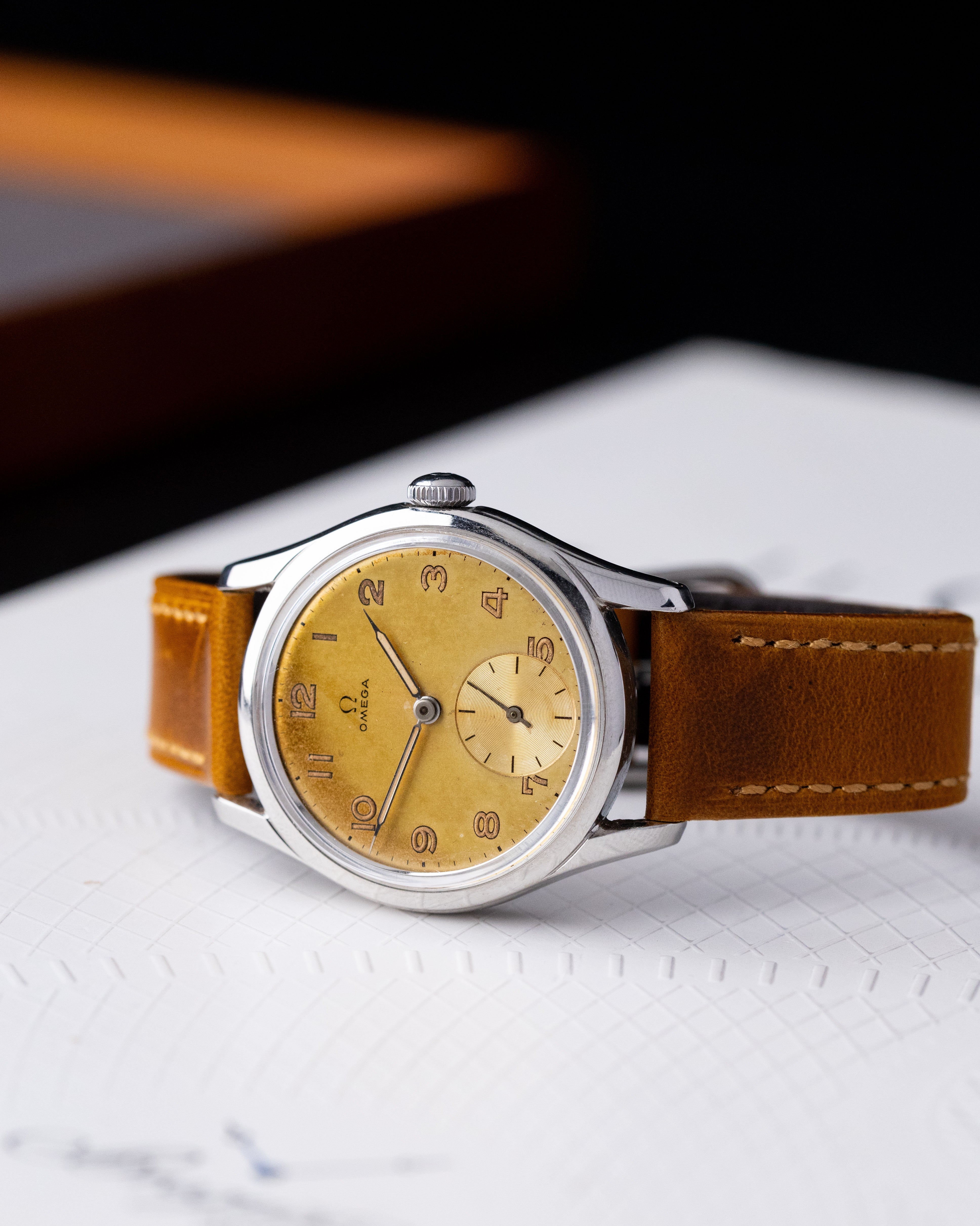 Vintage Omega Swiss watch, Rare Tropical Patina, Cal. 266, Ref. 2639 from 1950's - DuMarko