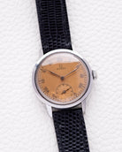 Vintage Omega Swiss Watch, Rare Tropical Salmon Dial, Cal. 26.5 SOB T2, Roman Numerals, Sub - Seconds from 1939 - DuMarko