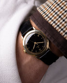 Vintage Omega Swiss Watch, Ref. 14309 Black Radium Gilt Dial 14K Gold Cal. 371 from 1947 - DuMarko