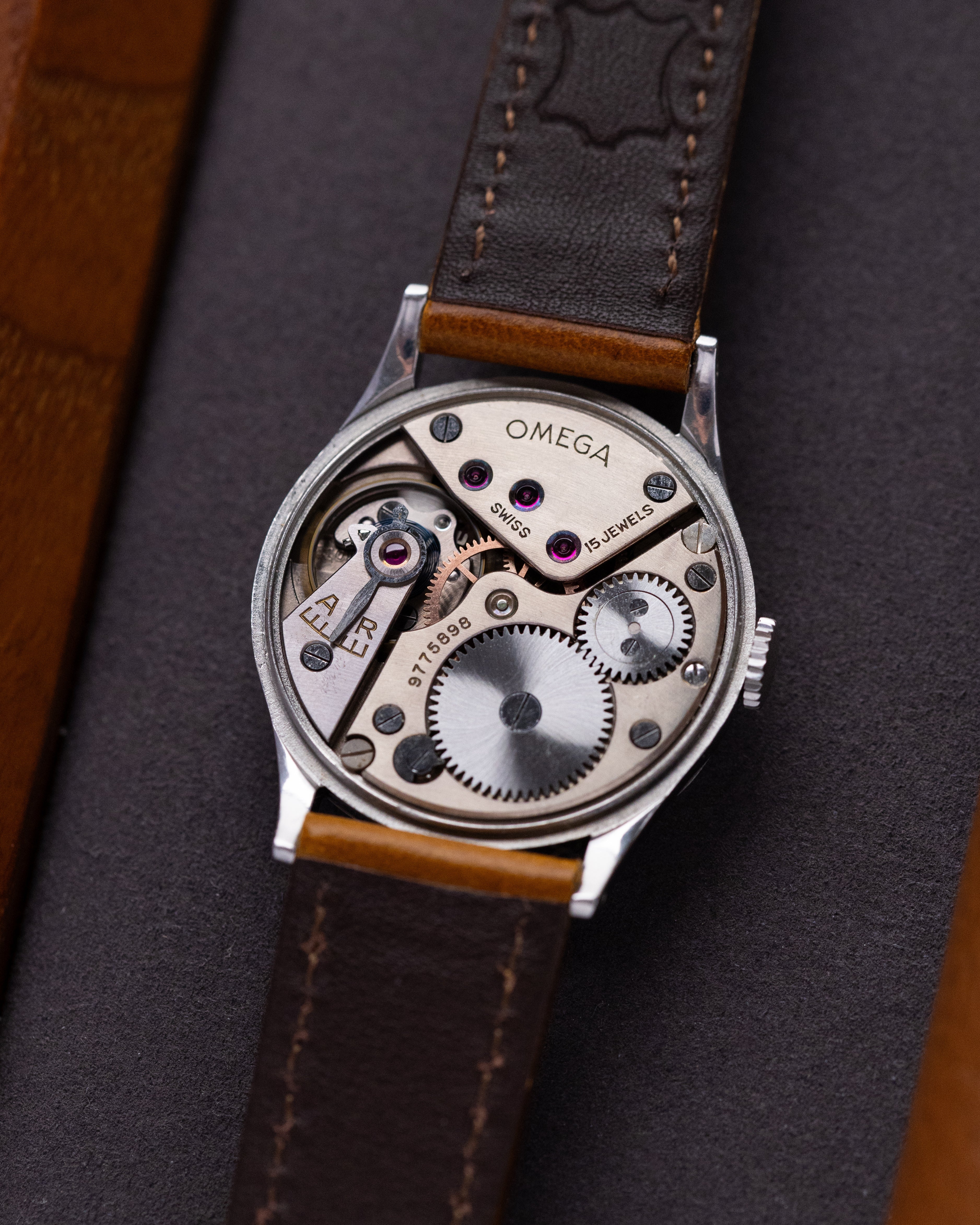 Vintage Omega Swiss Watch, Ref. 2390/3, Silver Dial, Sub - Seconds, Cal. 30T2 from 1943 - DuMarko