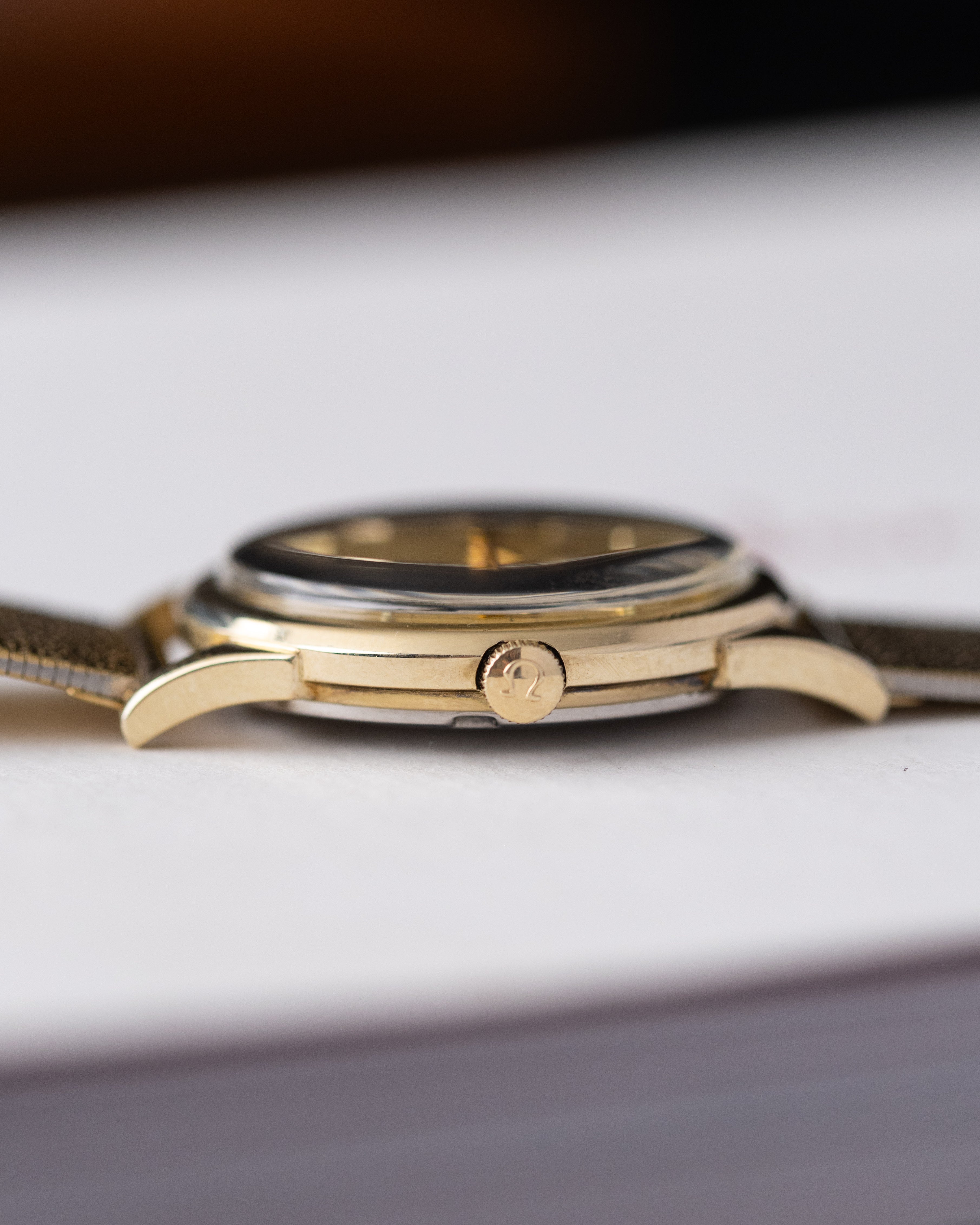 Vintage Omega Swiss Watch, Ref. KL 6312, Golden Linen Dial, Cal. 560, U.S. Collection from 1964 - DuMarko