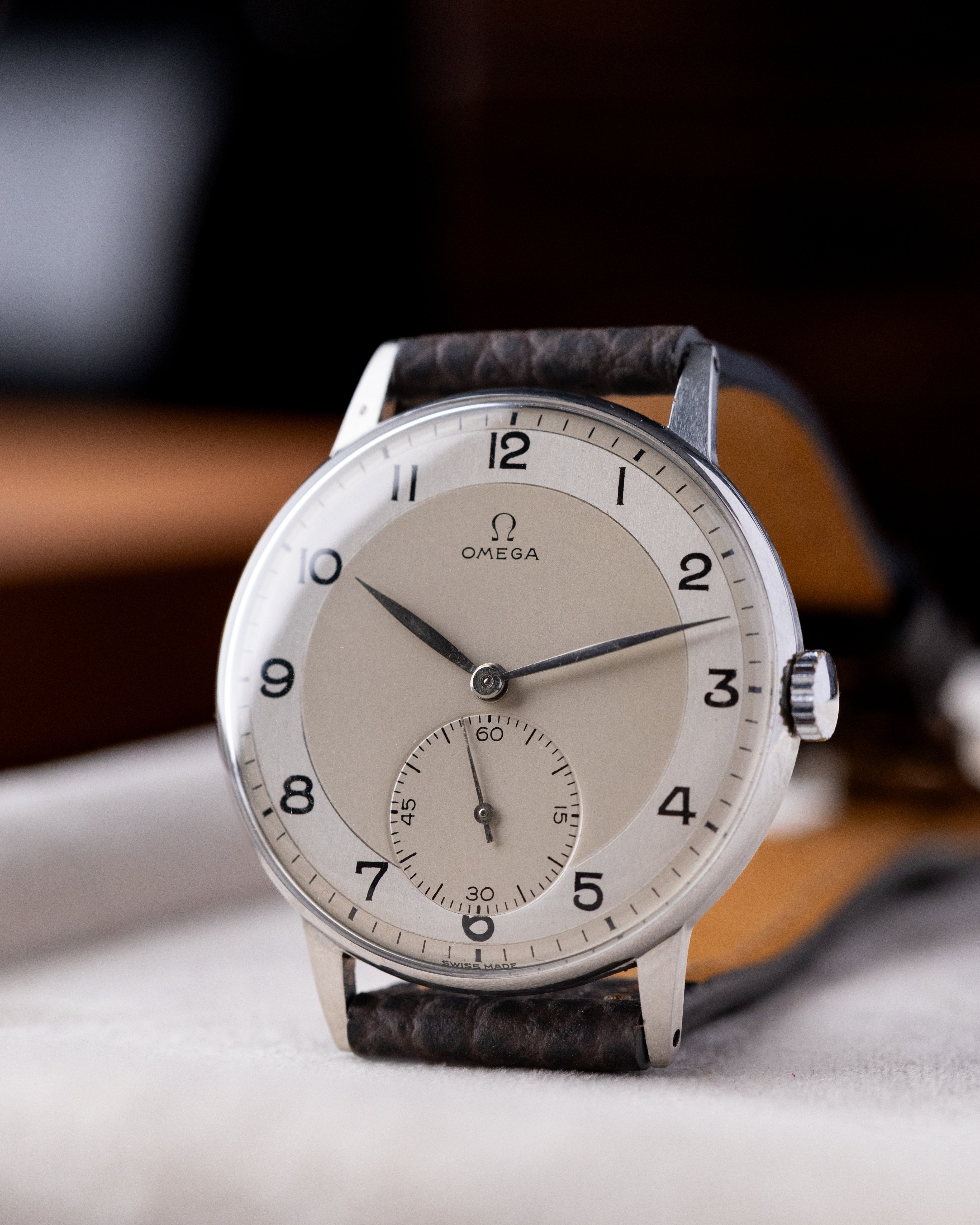 Vintage Omega, Two - tone dial, Ref. 2319/2, Oversized case, Swiss Made Cal. 30T1 from 1944 - DuMarko